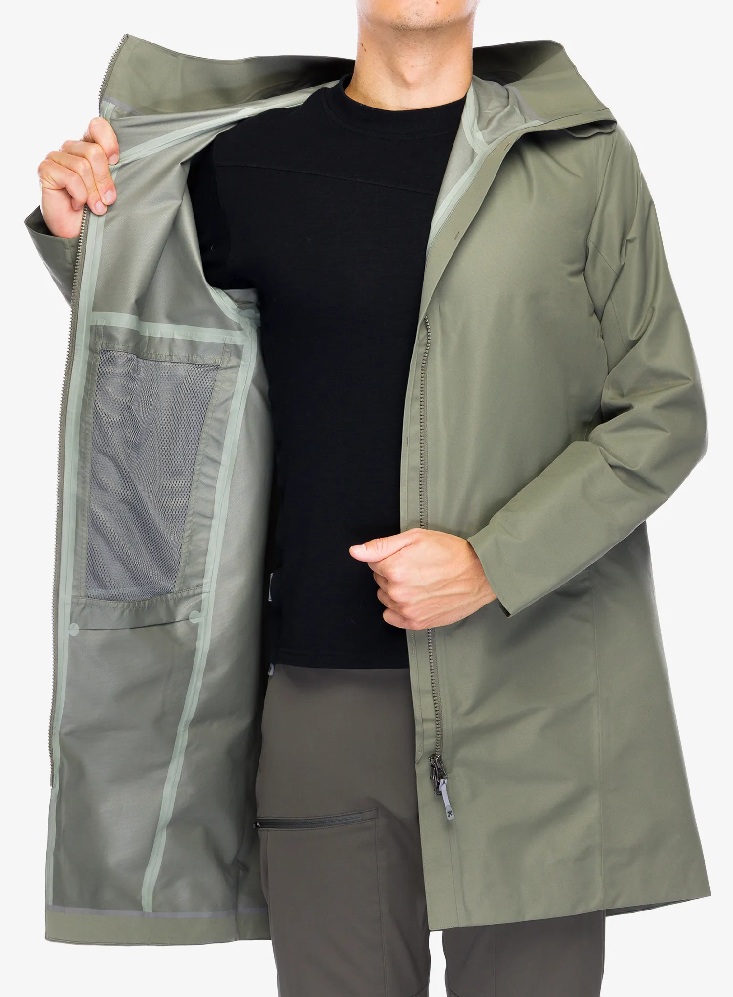 Bunda do deště Houdini One Parka - sage green