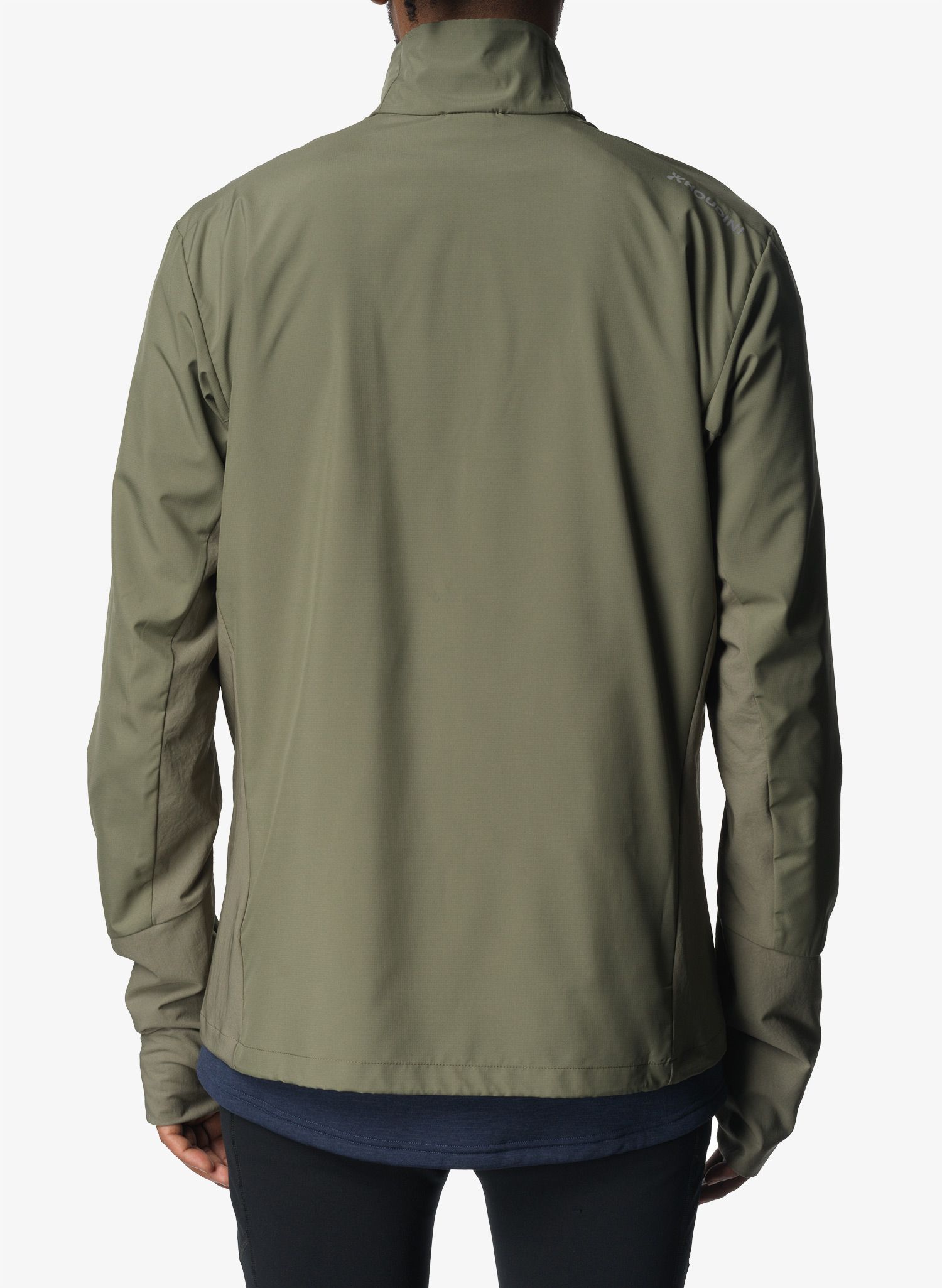 Bunda na běhání Houdini Pace Wind Jacket - sage green