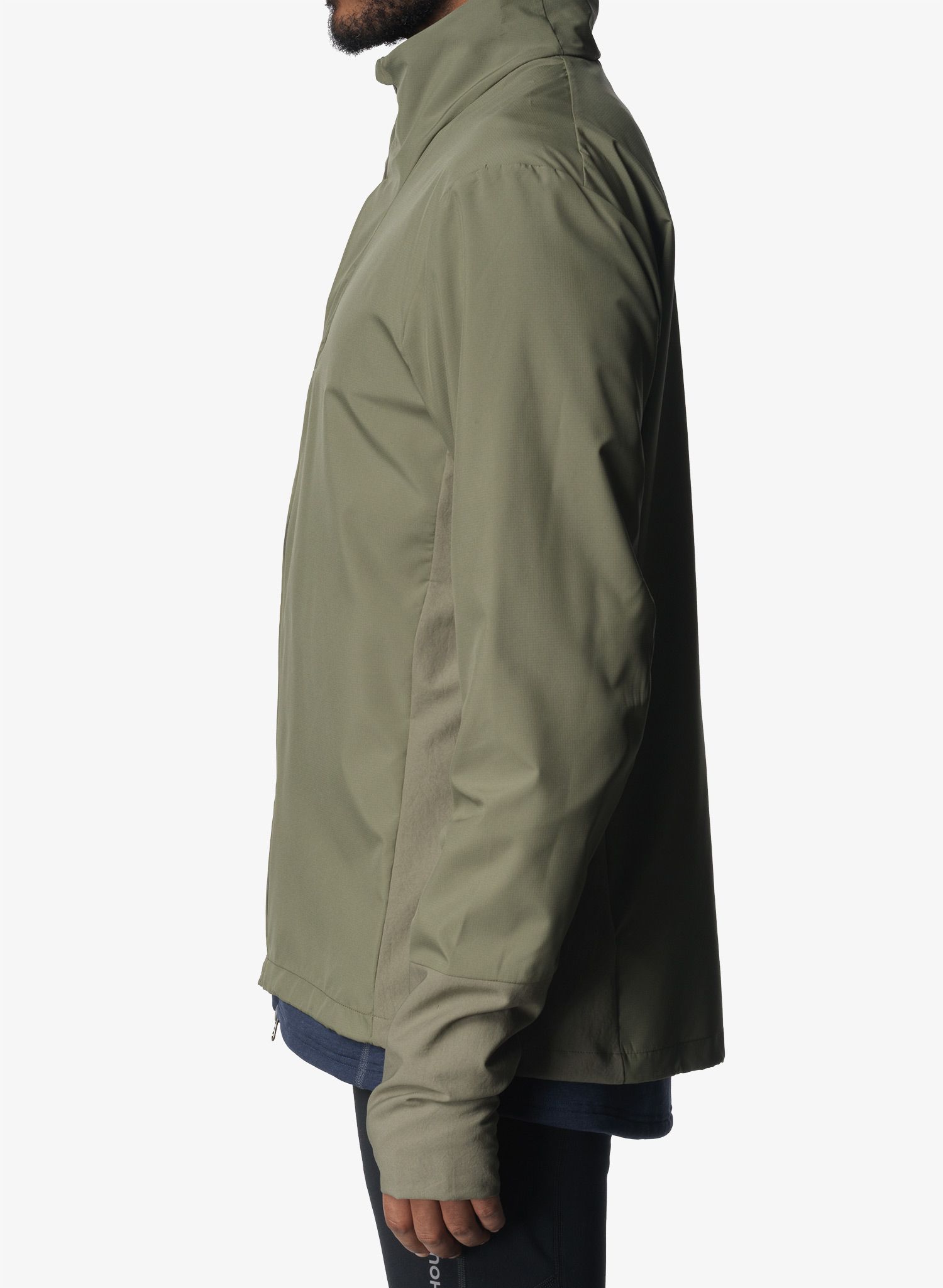 Bunda na běhání Houdini Pace Wind Jacket - sage green