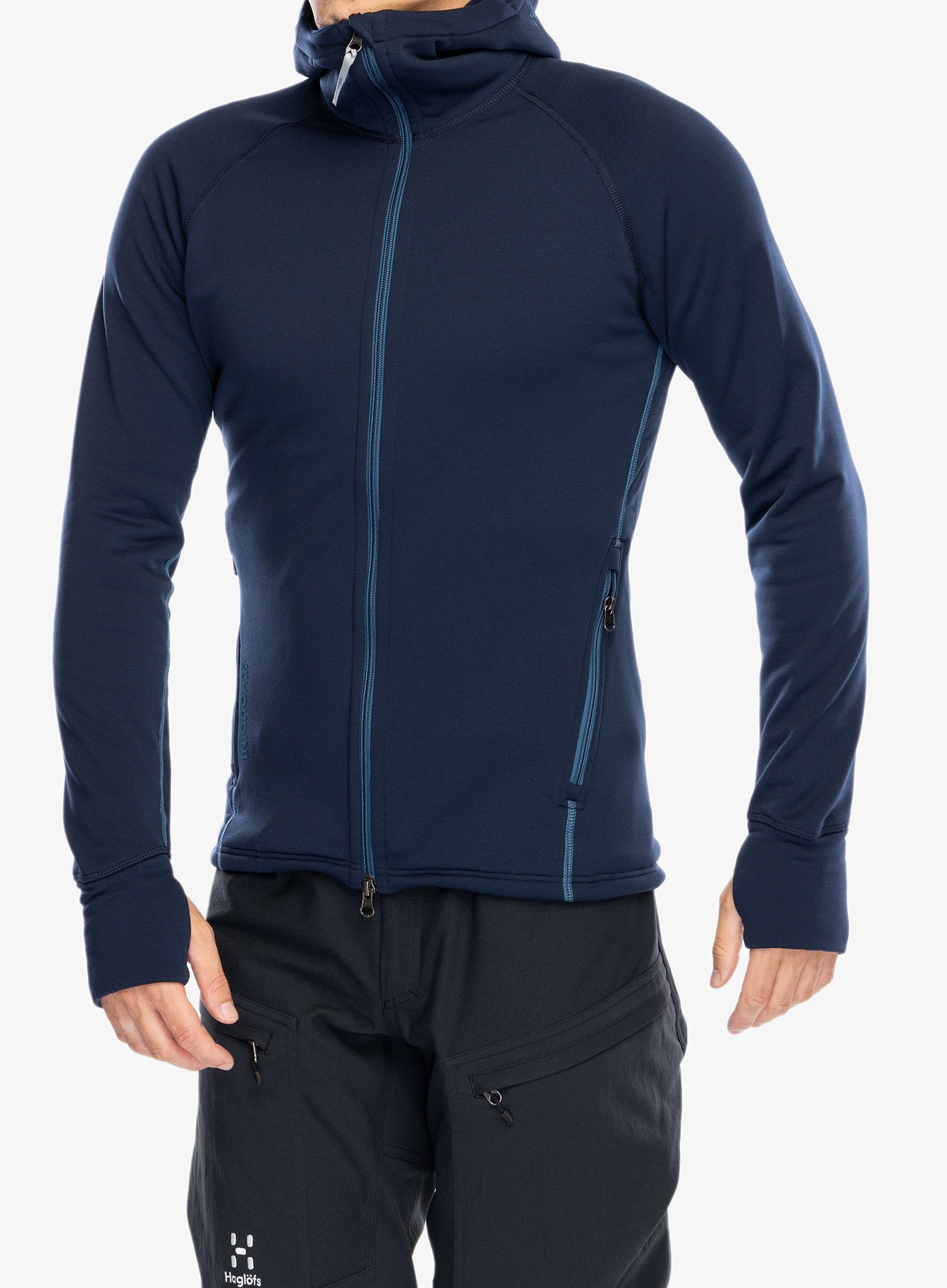Fleece mikina s kapucí Houdini Power Houdi - blue illusion