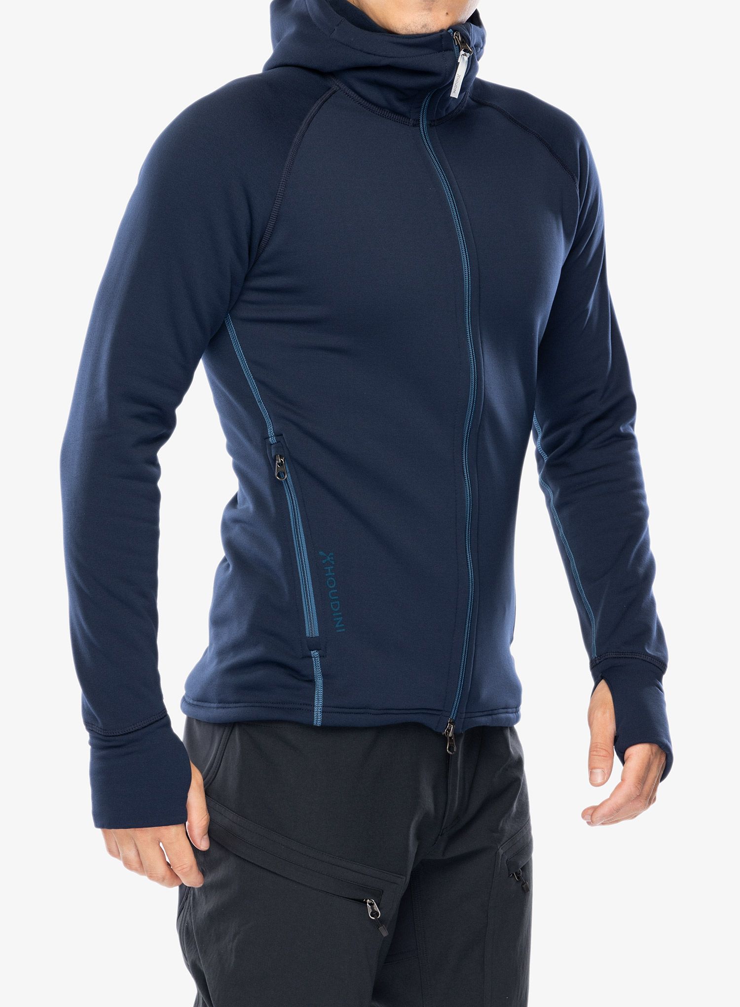 Fleece mikina s kapucí Houdini Power Houdi - blue illusion