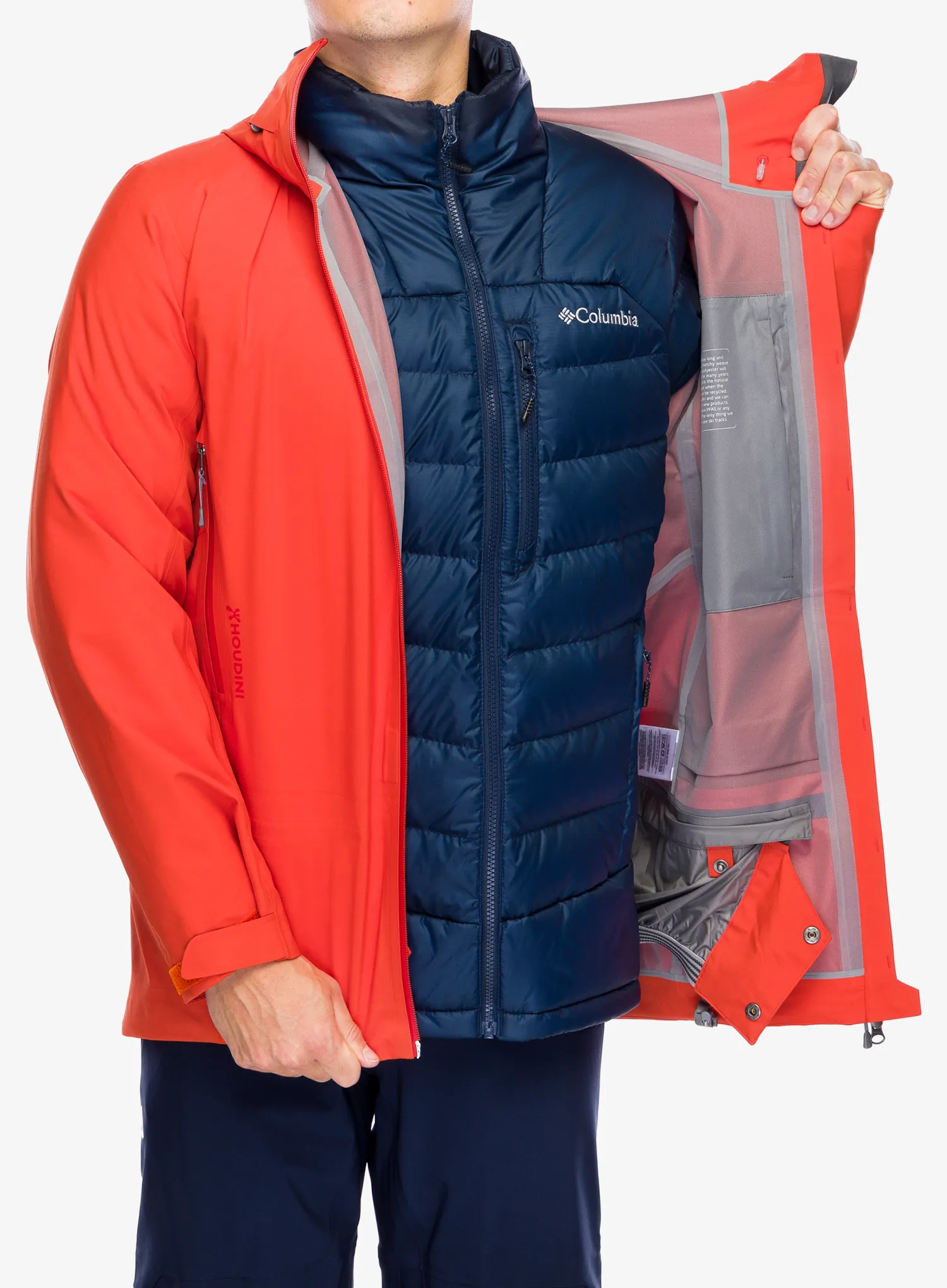 Bunda s membránou Houdini Ride Jacket - en route red