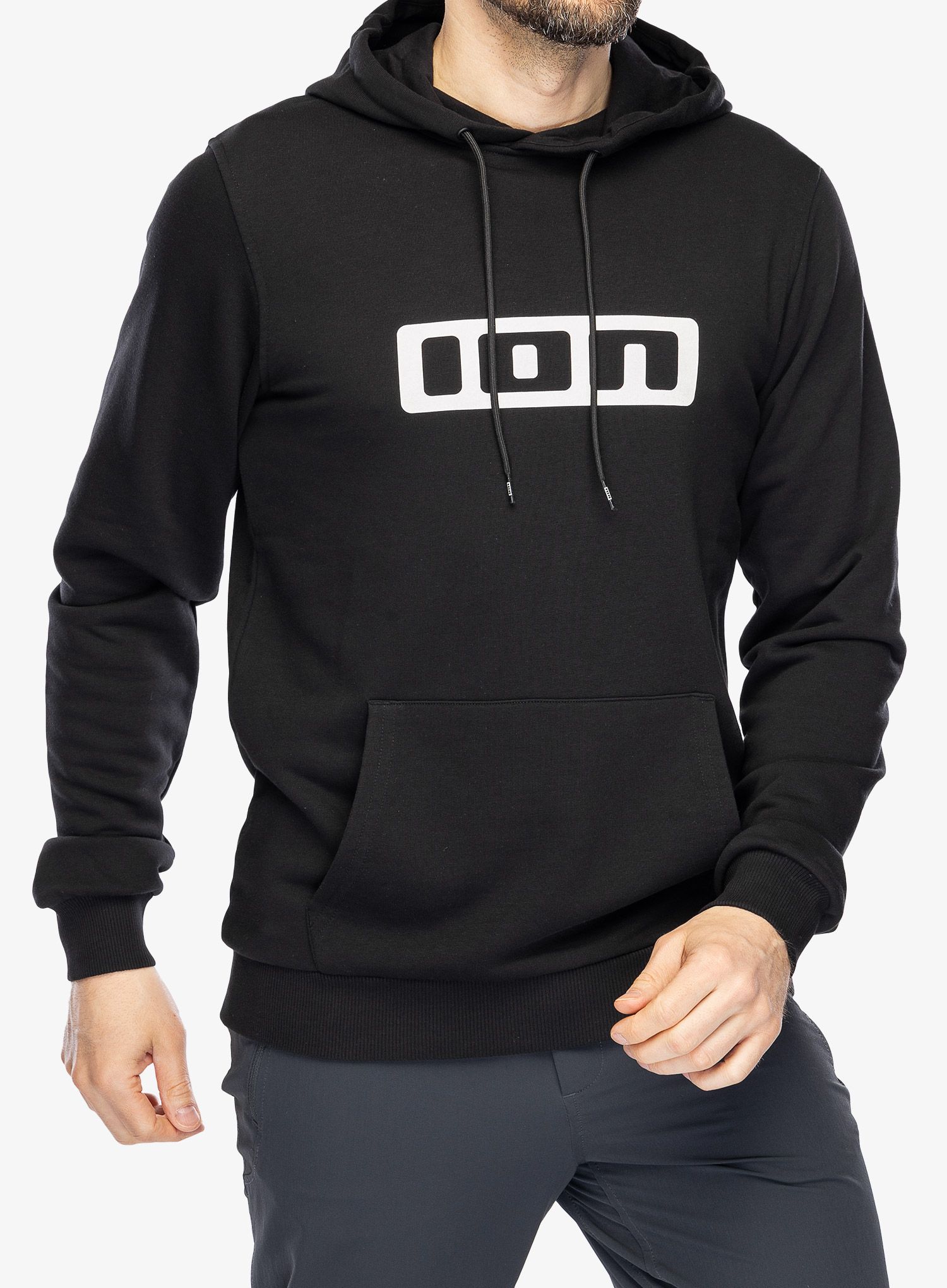 Mikina s kapucí ION Logo - black