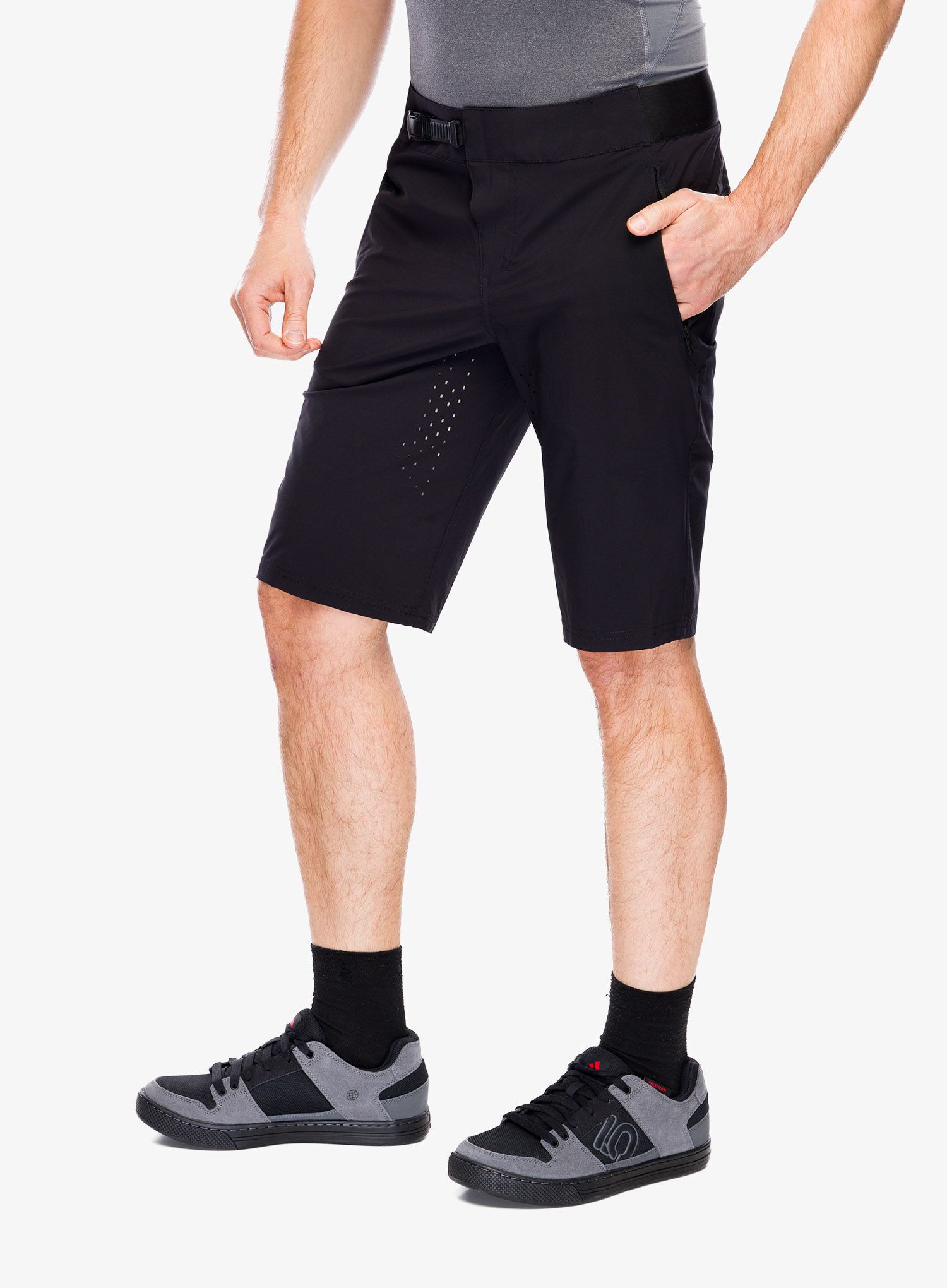 Cyklistické kraťasy ION Tech Logo Shorts - black