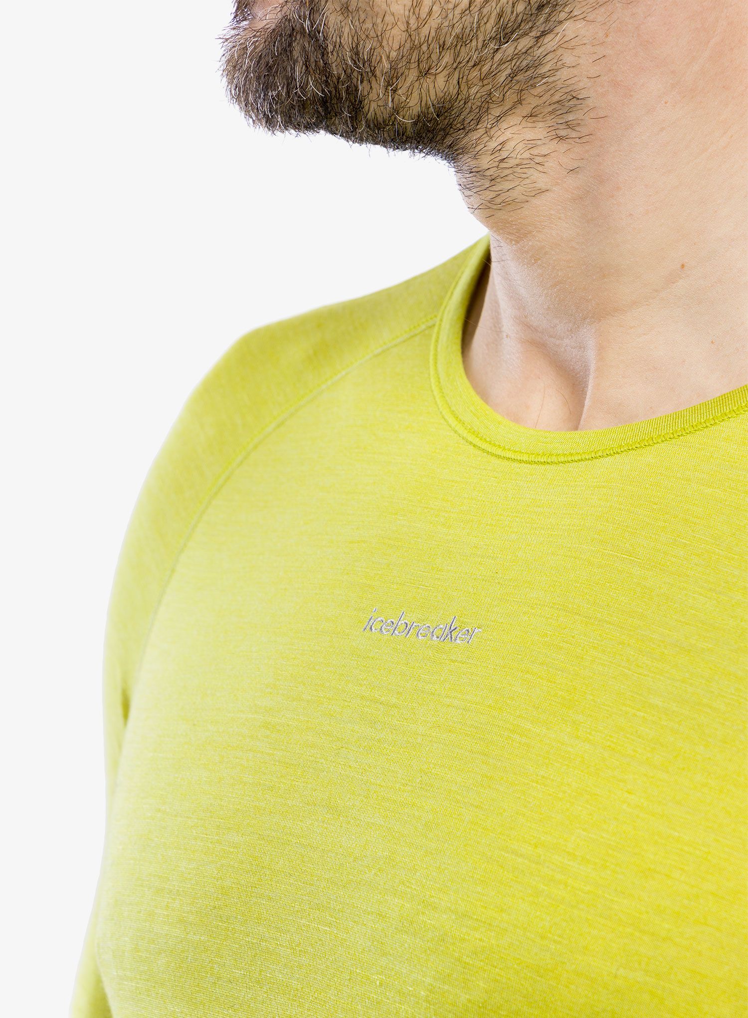 Funkční mikina Icebreaker 125 ZoneKnit LS Crewe - lime/ether