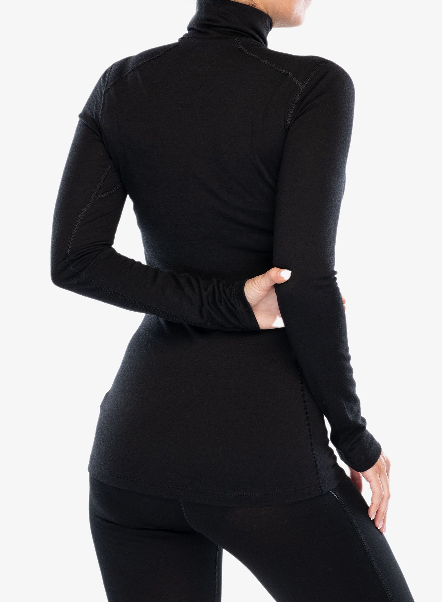 Dámská termální mikina Icebreaker 200 Oasis L/S Half Zip - blk