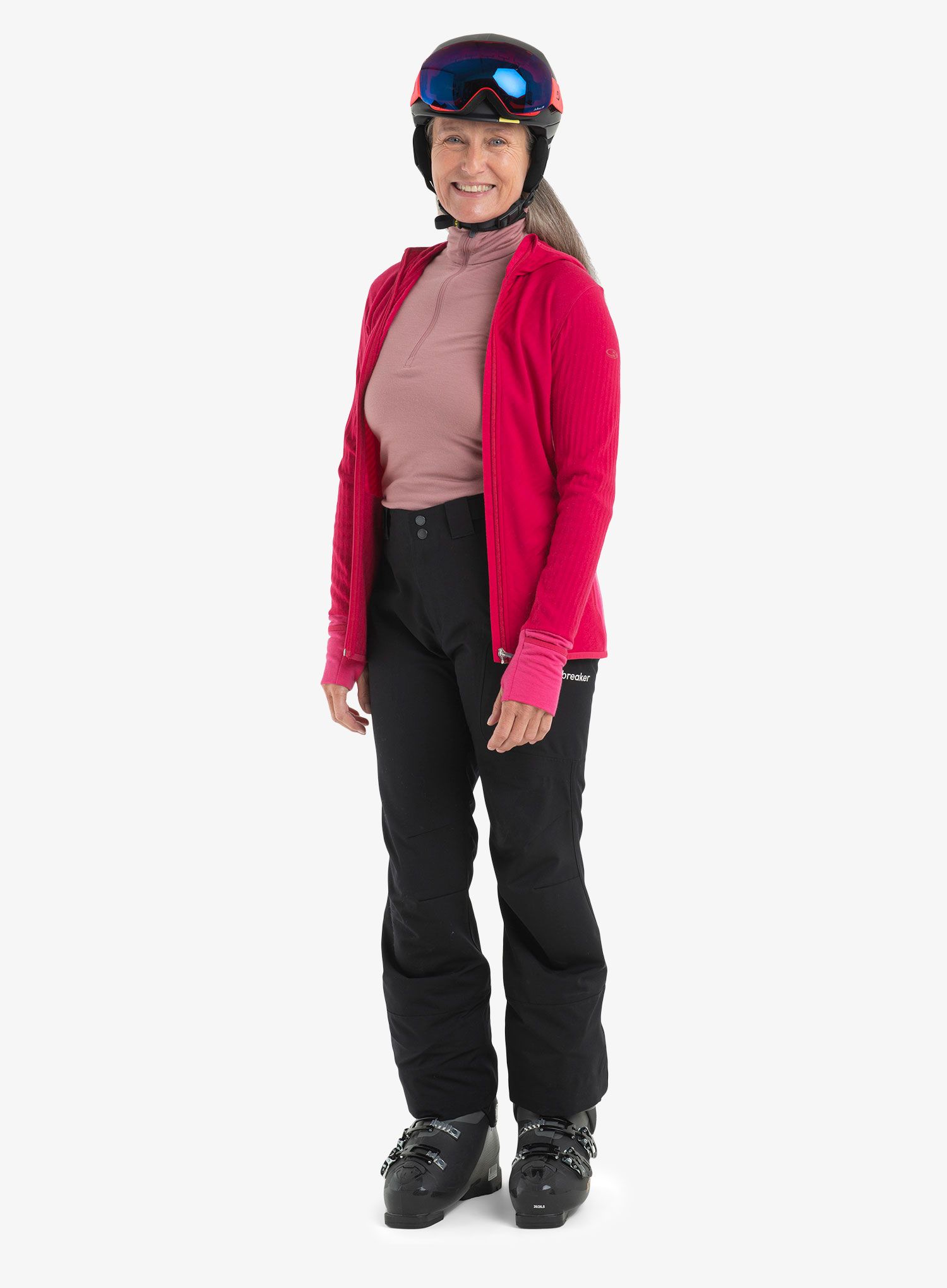 Funkční mikina dámská Icebreaker 200 Oasis L/S Half Zip - crystal