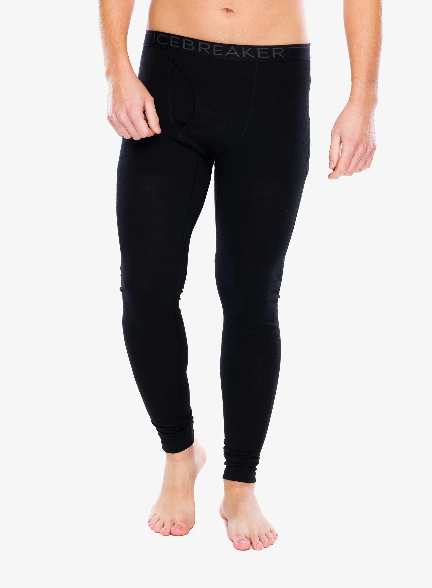 Termální legíny Icebreaker 200 Oasis Leggings W/Fly - black