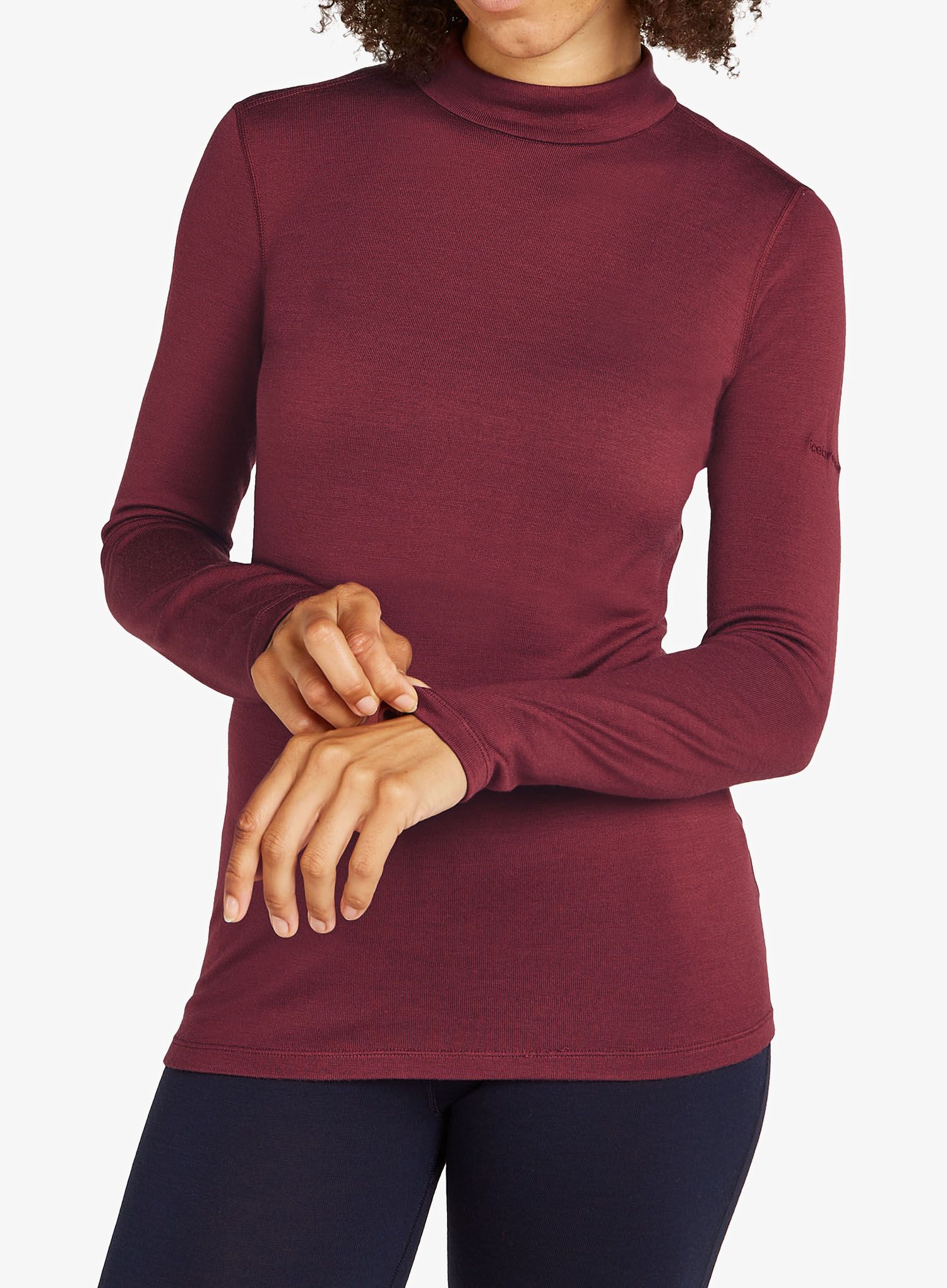 Dámská funkční mikina Icebreaker 260 Tech LS Turtleneck - port