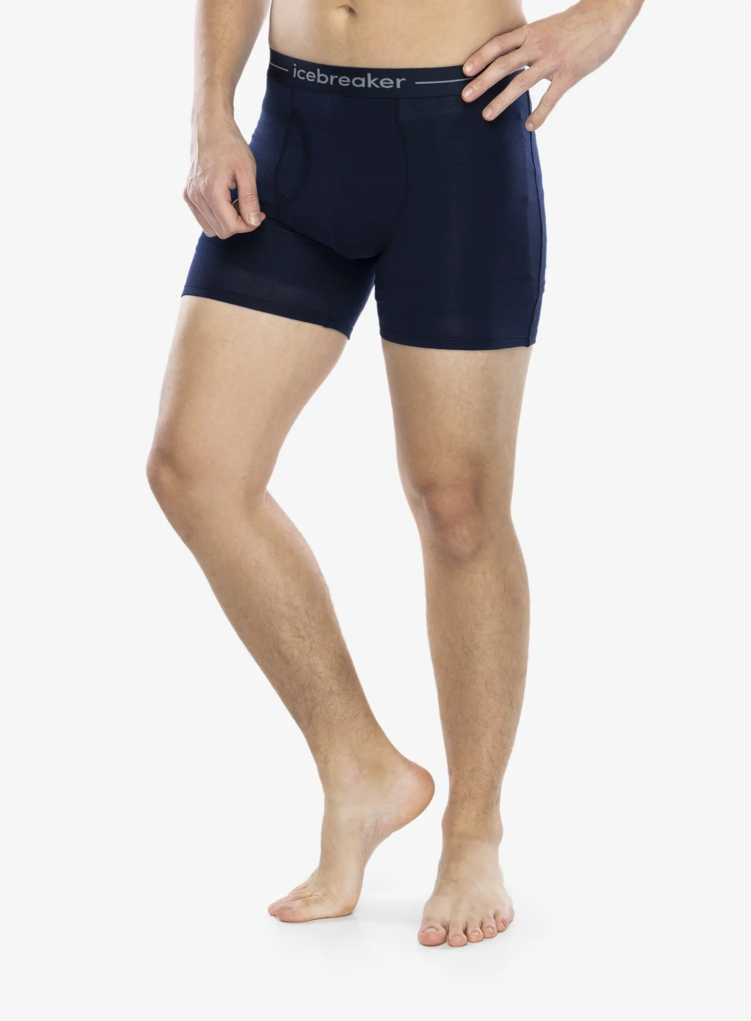 Funkční boxerky Icebreaker Anatomica Boxers wFly - midnight navy