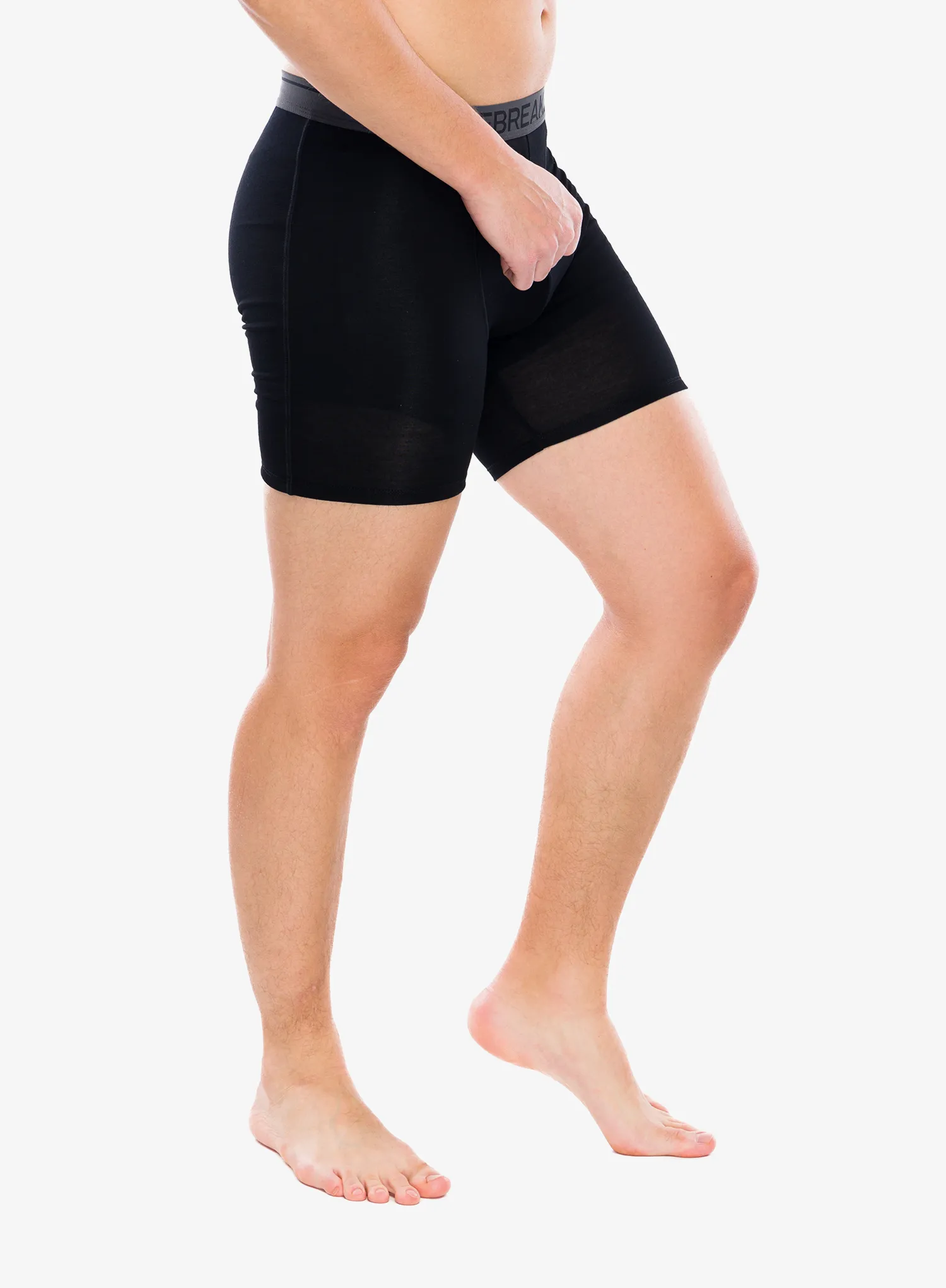 Termoaktivní boxerky Icebreaker Anatomica Long Boxers - blk