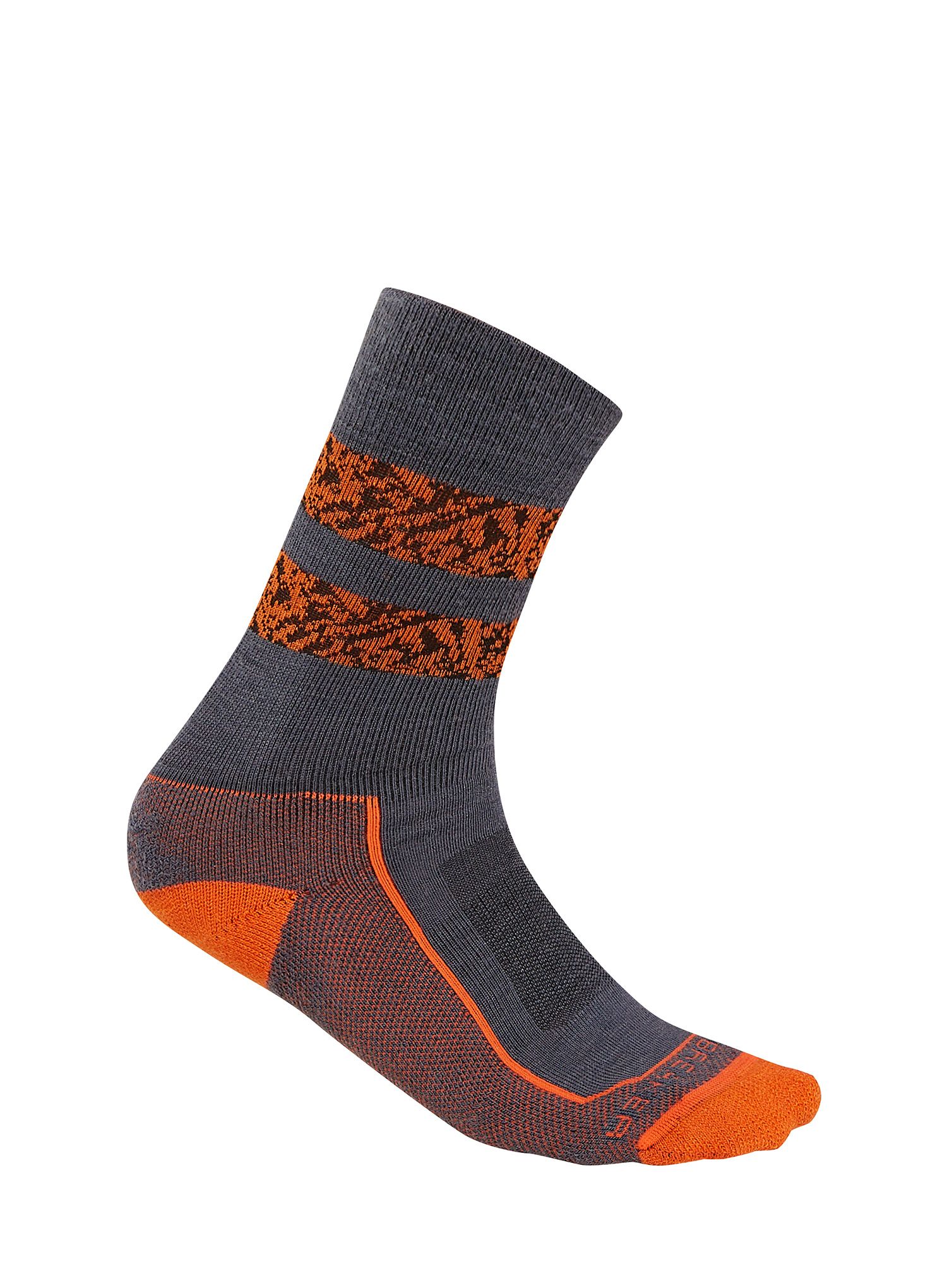 Merino ponožky Icebreaker Hike+ Light Crew Natural Summit - graphite/blaze/black