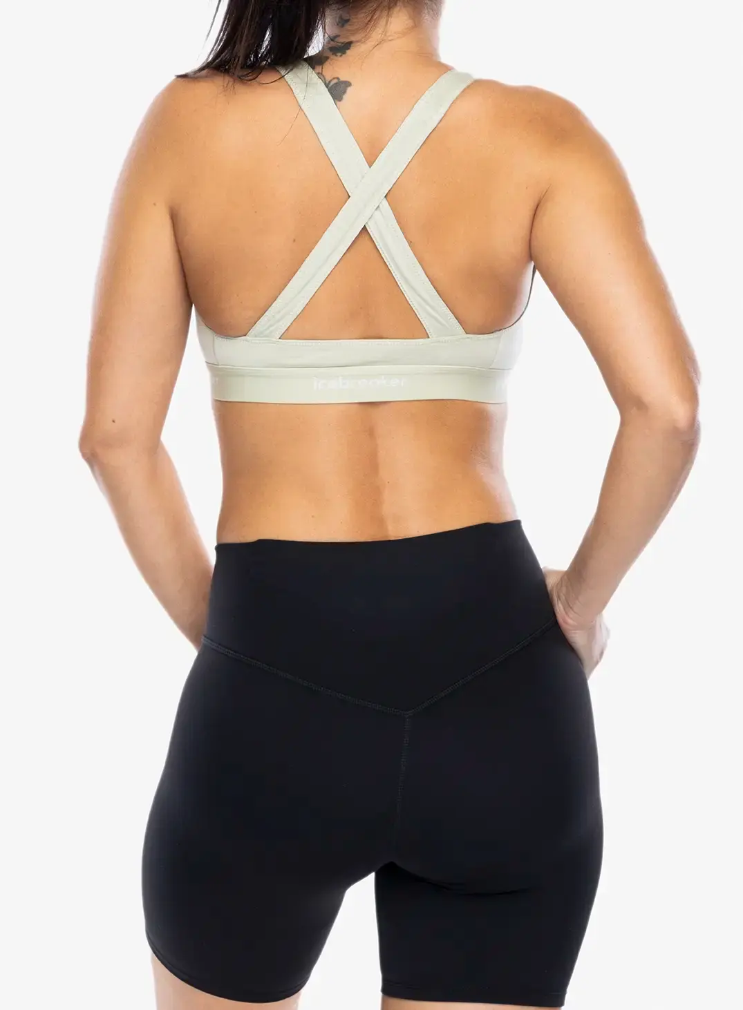 Sportovní podprsenka Icebreaker Merino 125 Cool-Lite Sprite Racerback Bra - ashen