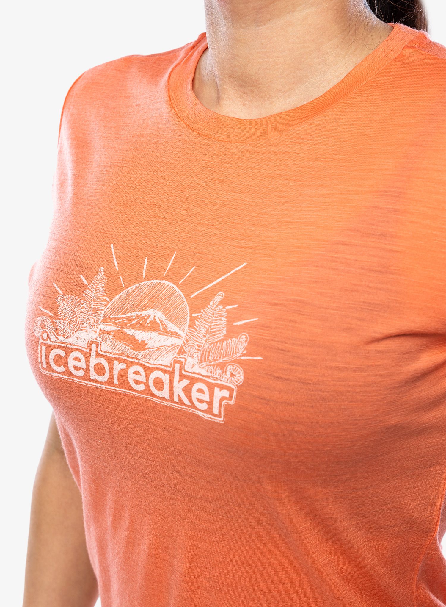 Dámské tričko Icebreaker Merino 150 Tech Lite III SS Tee IB Grown Naturally - tang