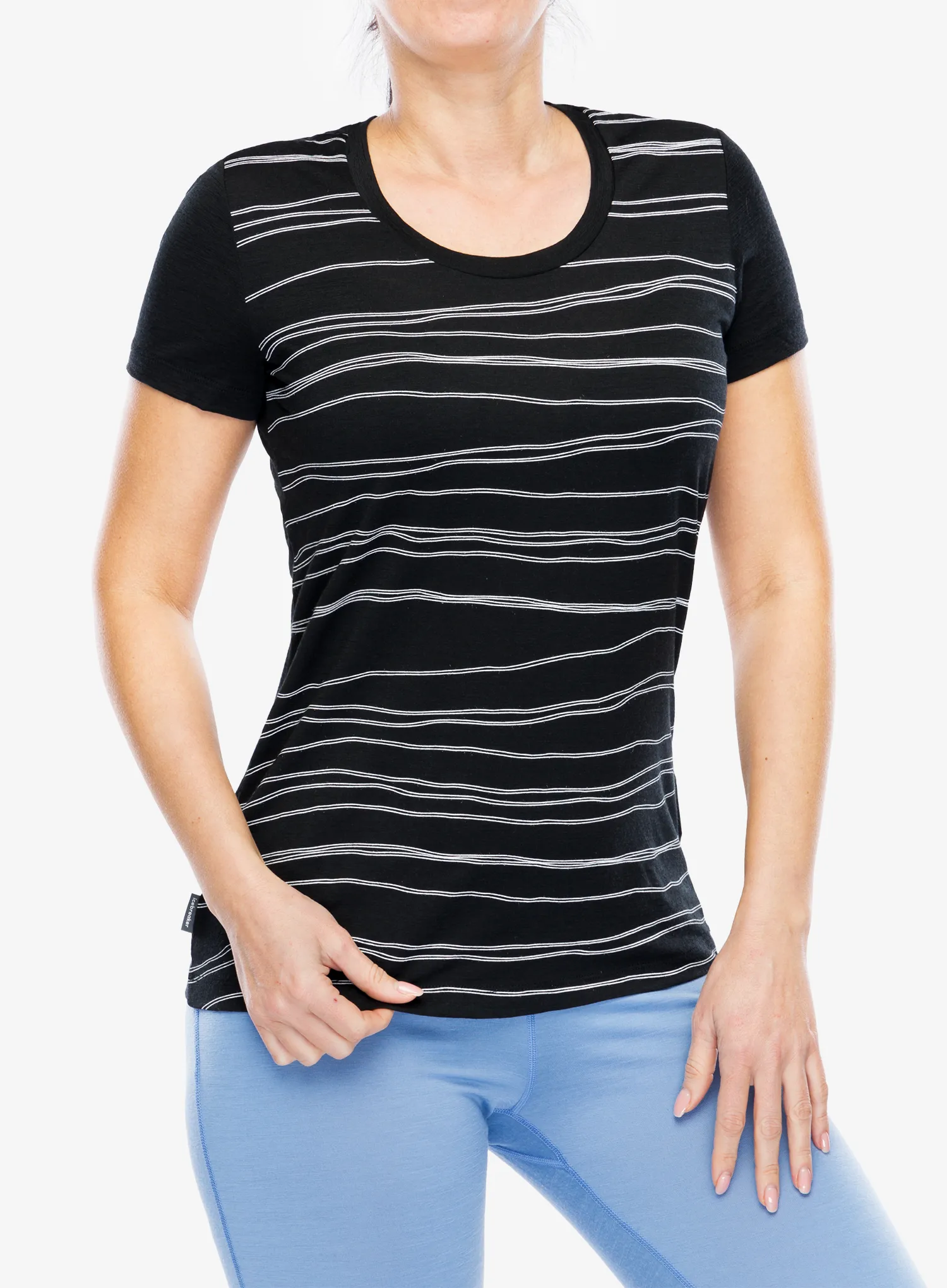 Merino triko dámské Icebreaker Merino 150 Tech Lite SS Scoop Tee Sea of Summits - black