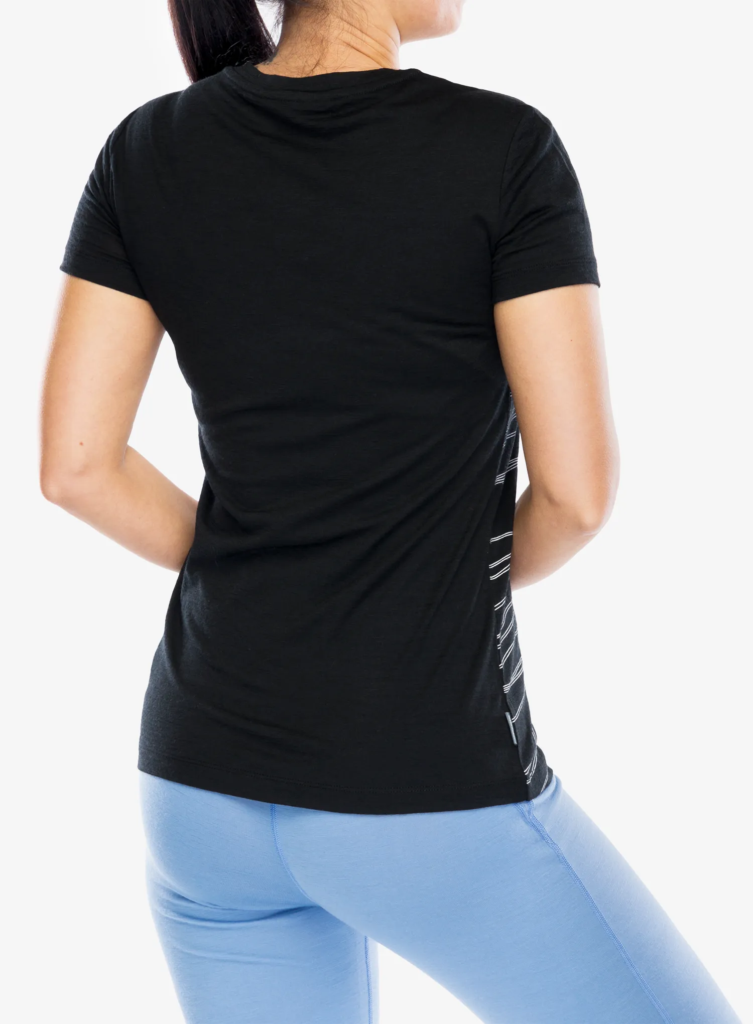 Merino triko dámské Icebreaker Merino 150 Tech Lite SS Scoop Tee Sea of Summits - black