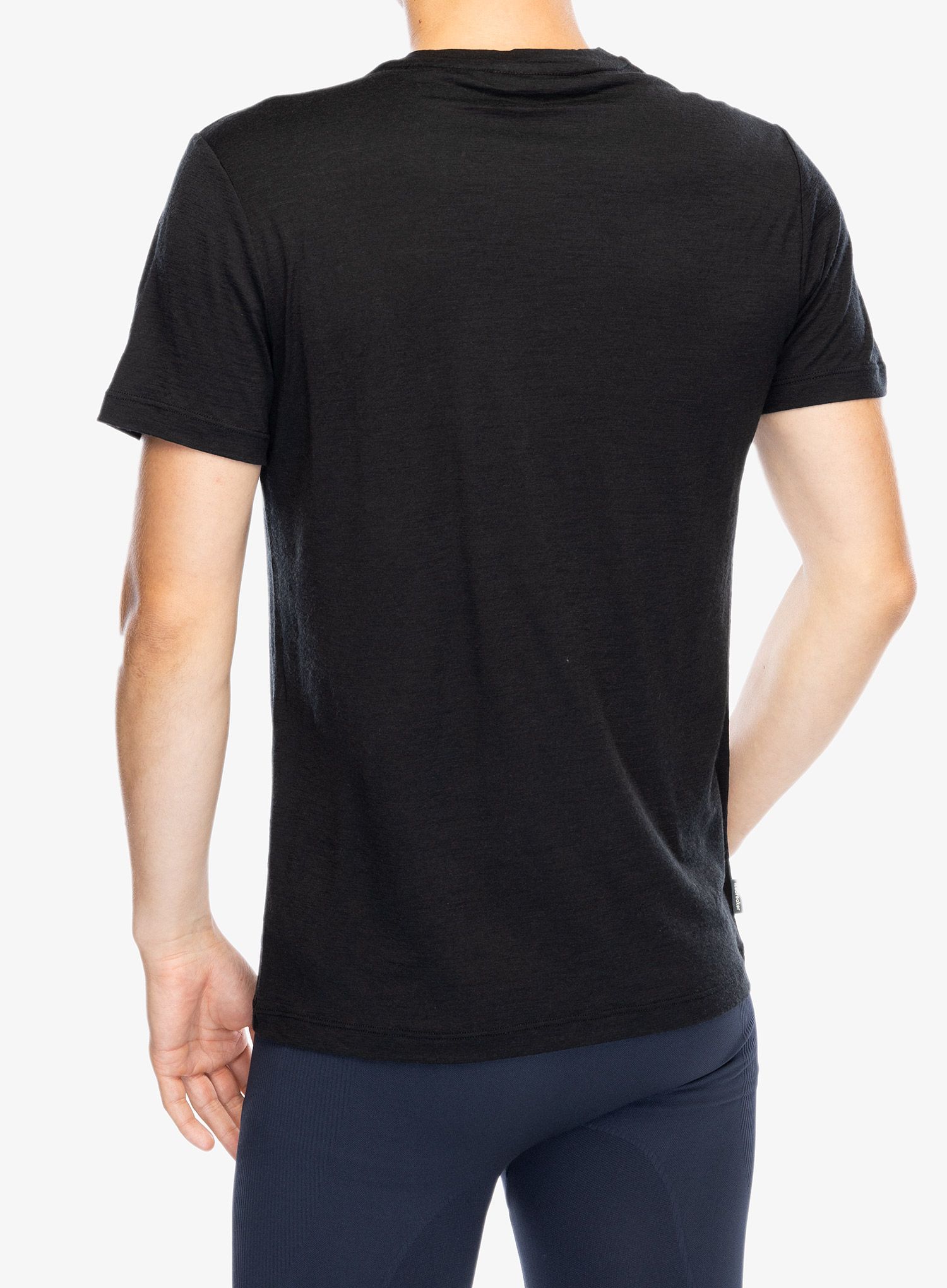 Merino triko Icebreaker Merino 150 Tech Lite SS T Natural SkiTour - black