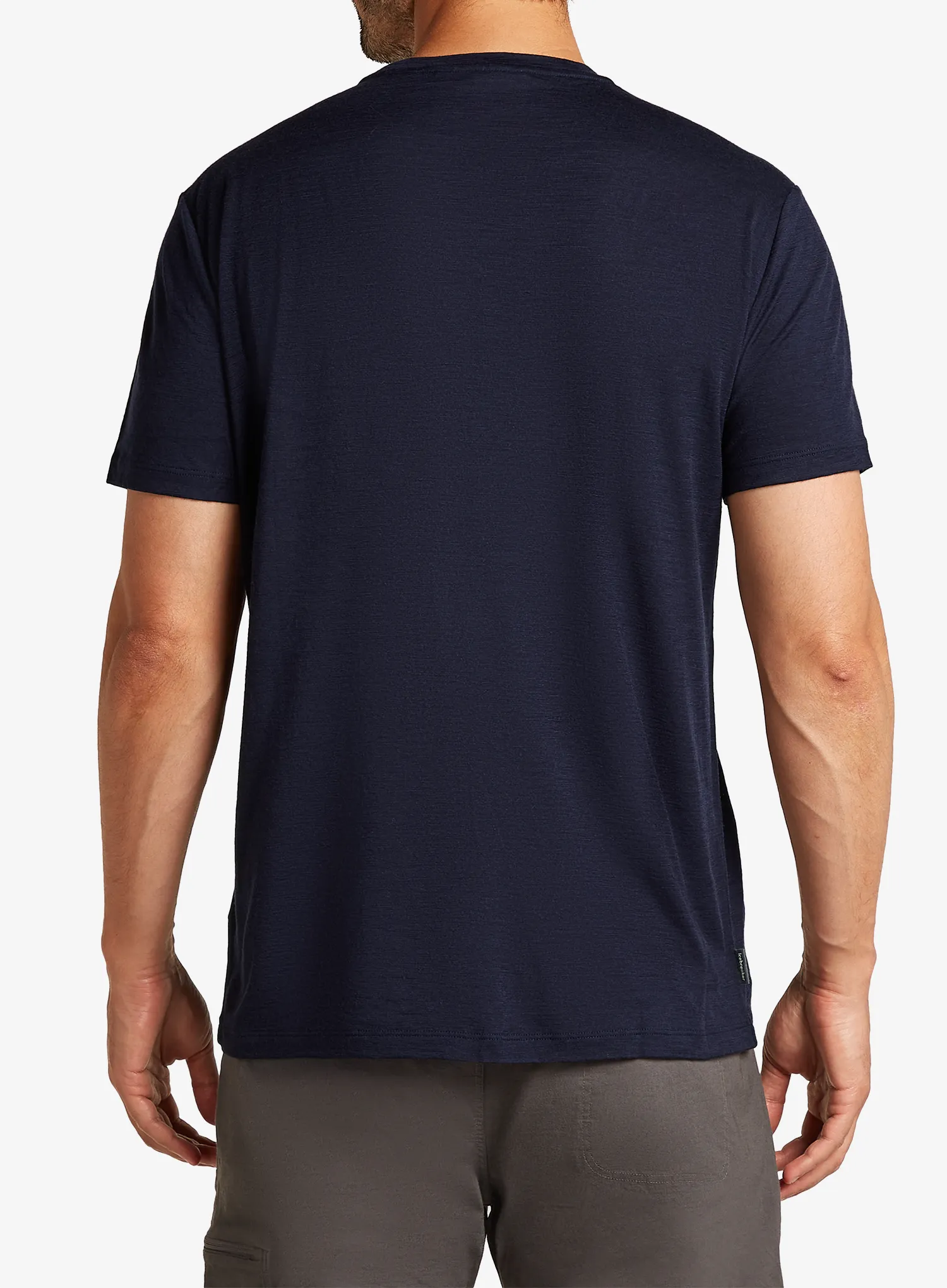 Tričko s potiskem Icebreaker Merino 150 Tech Lite SS T Rising Light - midnight navy