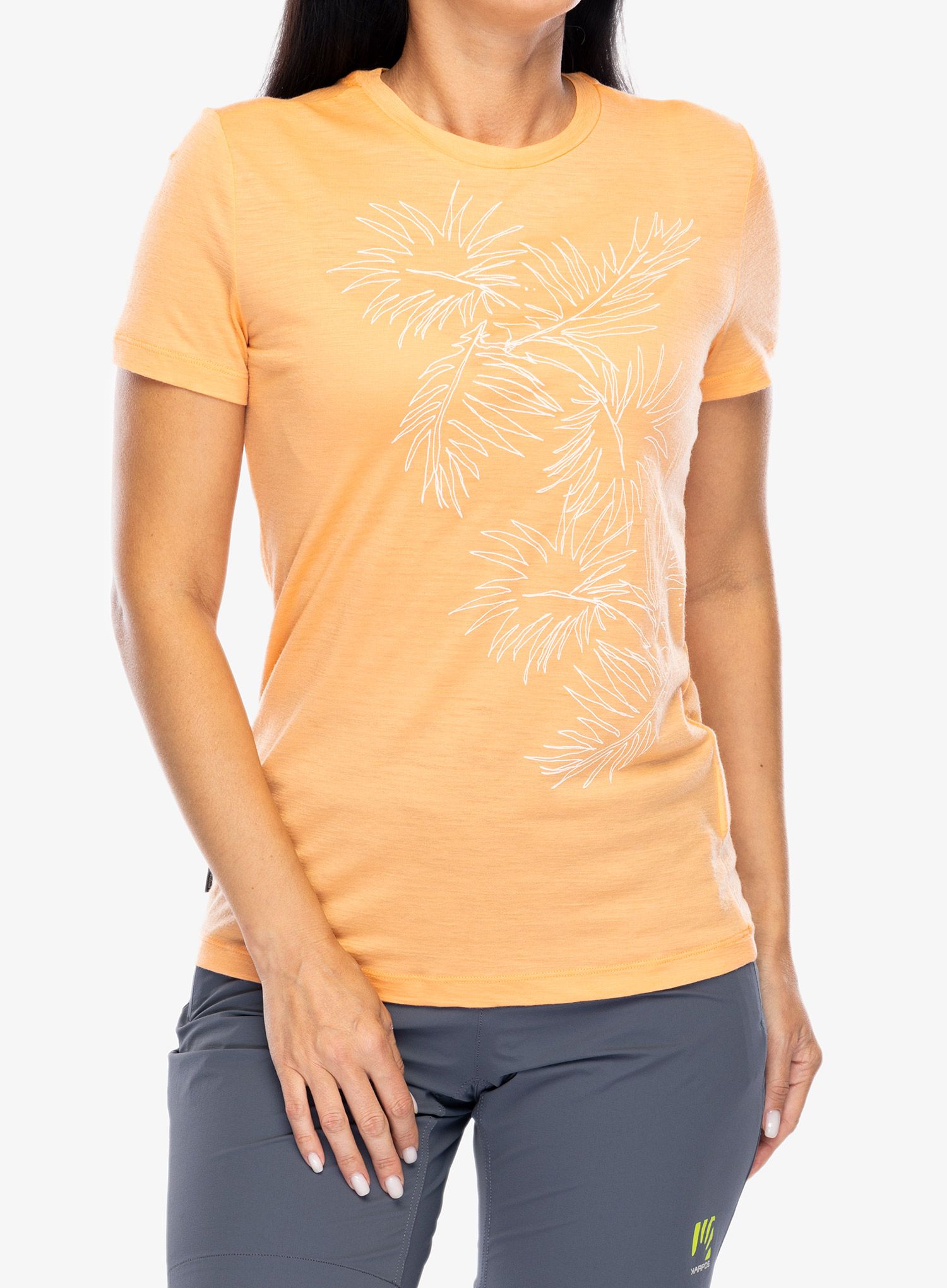 Merino triko dámské Icebreaker Merino 150 Tech Lite SS Tee Winter Floral - feldspar