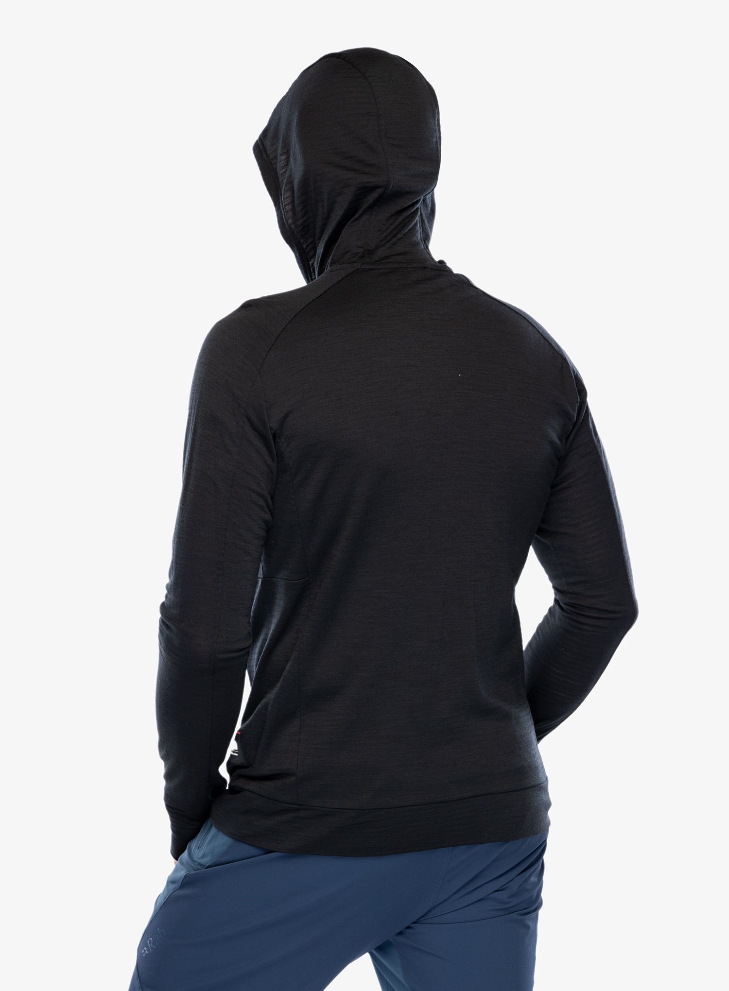 Mikina s kapucí Icebreaker Merino 200 Realfleece IB X TNF LS Zip Hoodie - black