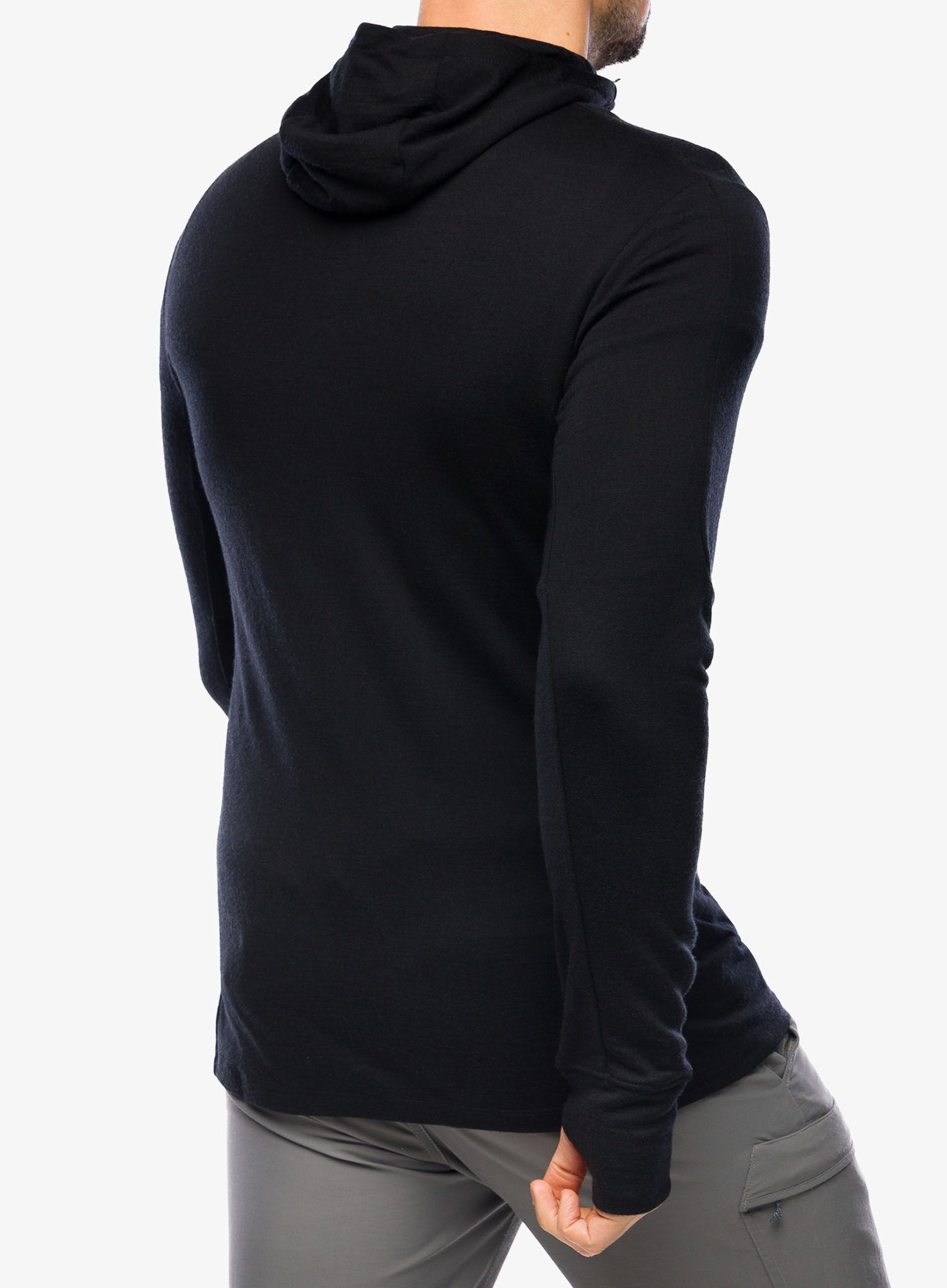 Mikina s kapucí Icebreaker Merino 260 Quantum IV LS Zip Hoodie - black