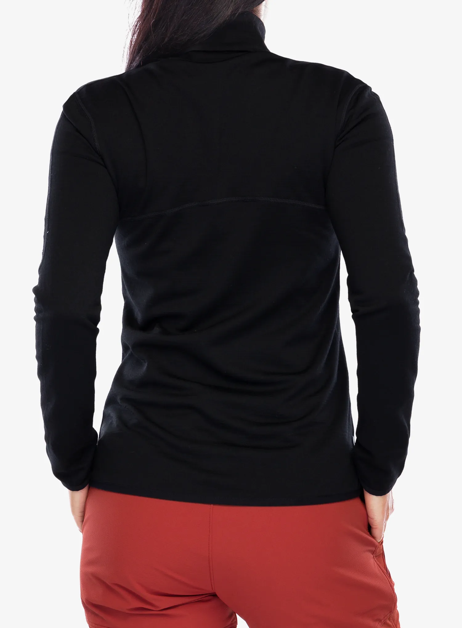 Dámská rozepínací mikina Icebreaker Merino 560 Realfleece Elemental II LS Zip - black
