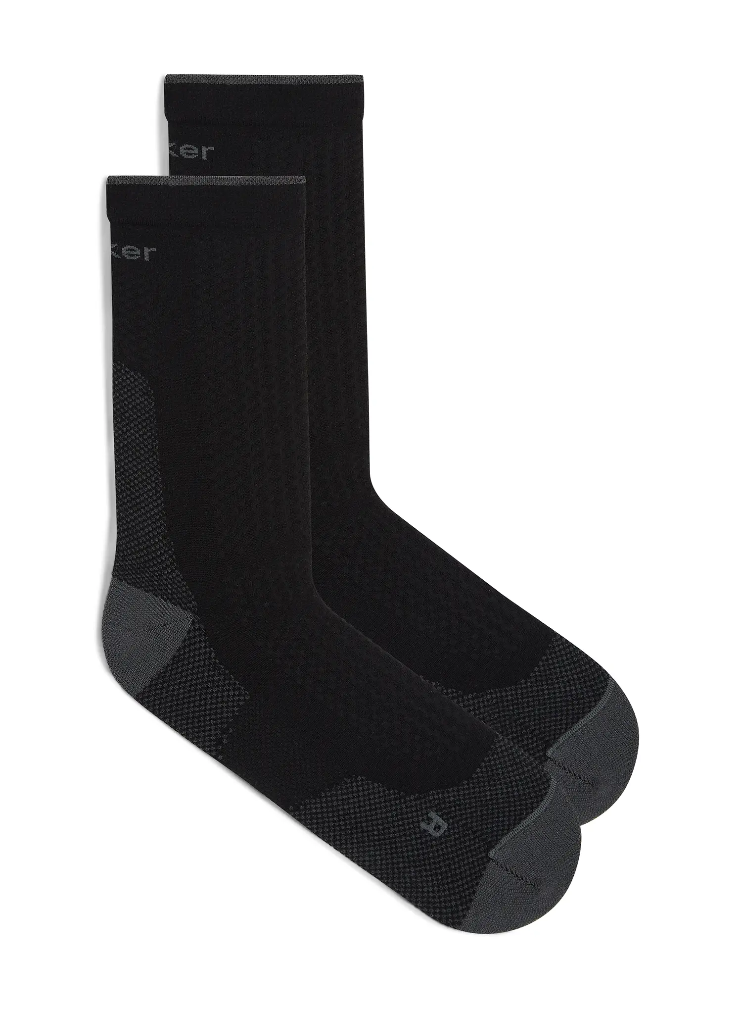 Turistické ponožky Icebreaker Merino Hike+ Ultralight Crew - black/obsidian