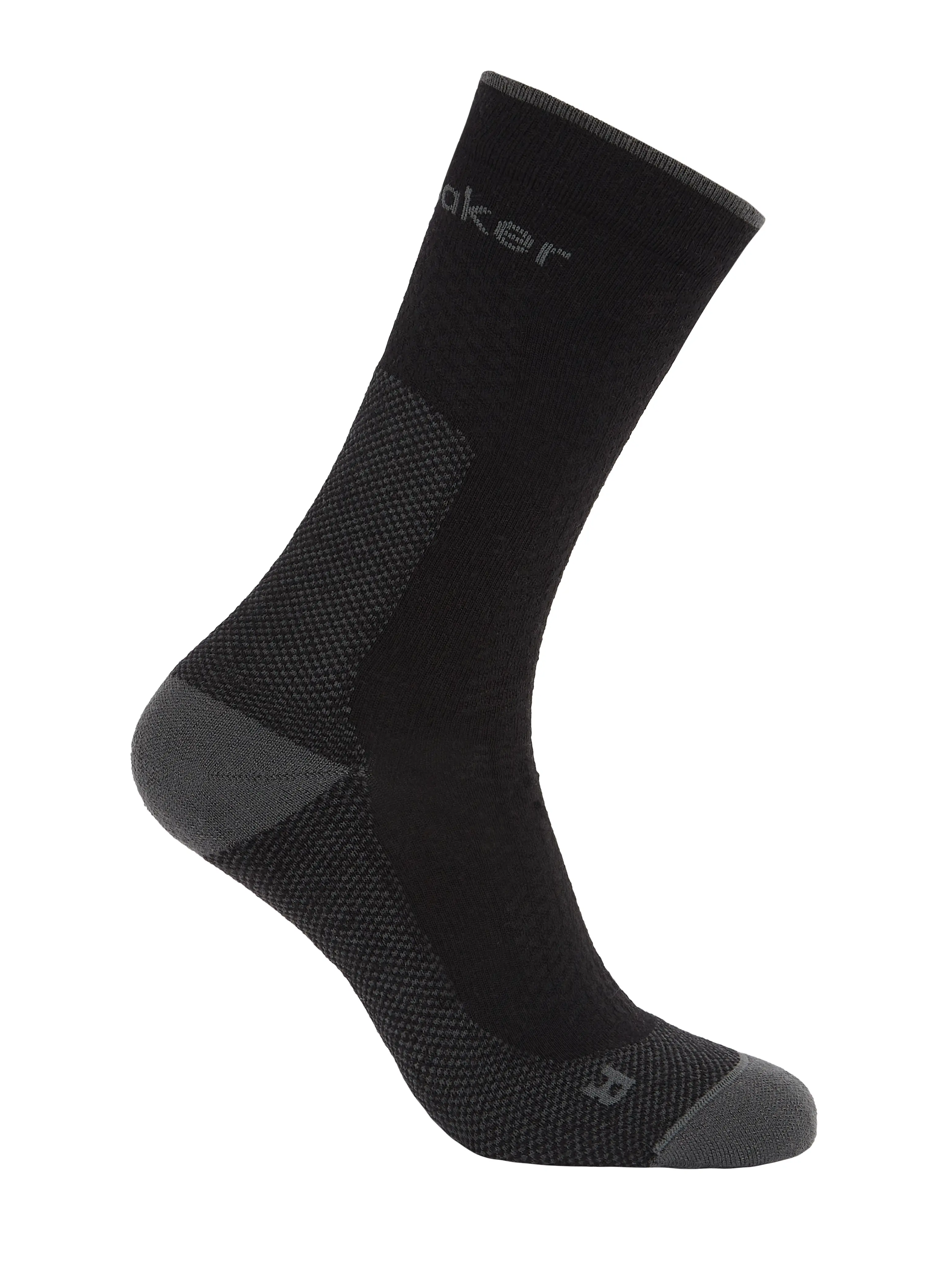 Turistické ponožky Icebreaker Merino Hike+ Ultralight Crew - black/obsidian