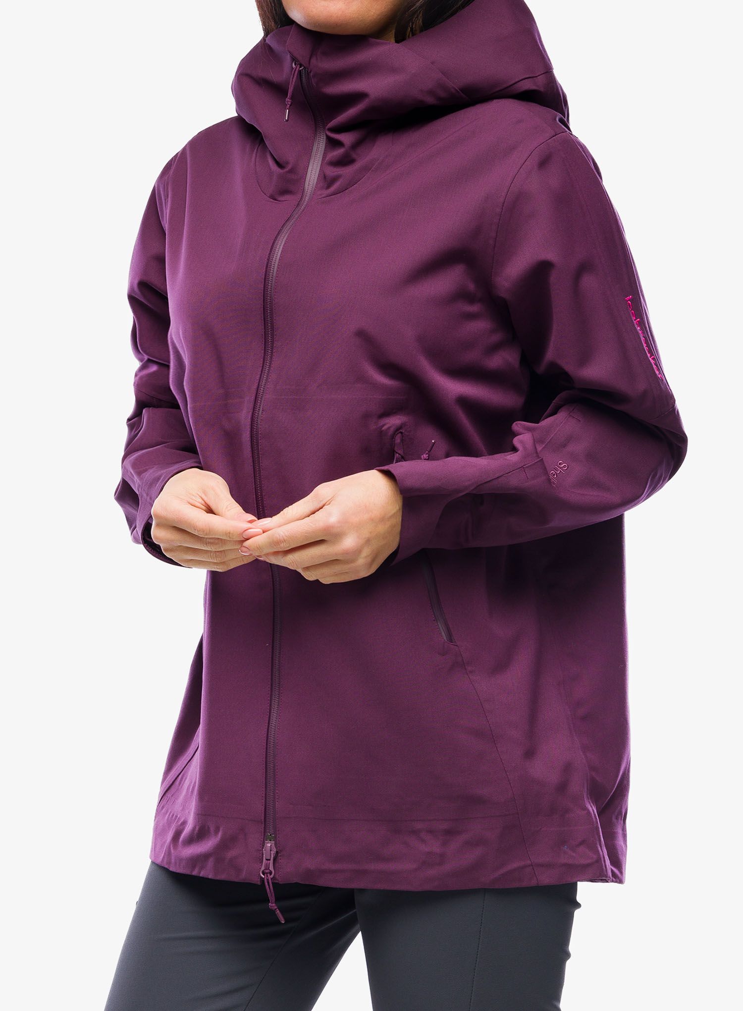 Softshellová bunda dámská Icebreaker Merino Shell+ Peak Hooded Jacket - nightshade