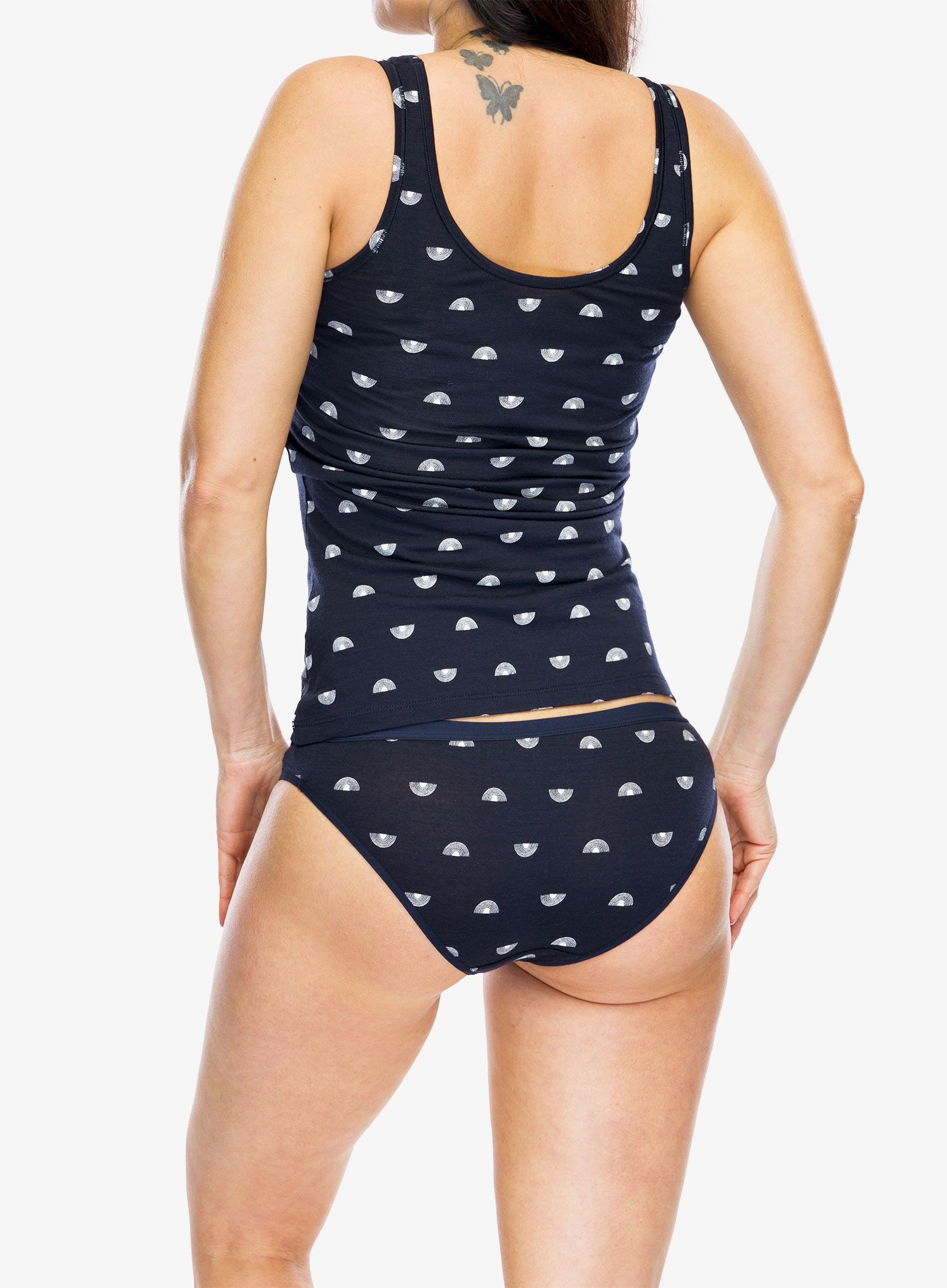 Termo triko dámské Icebreaker Merino Siren Tank Shine AOP - midnight navy/aop