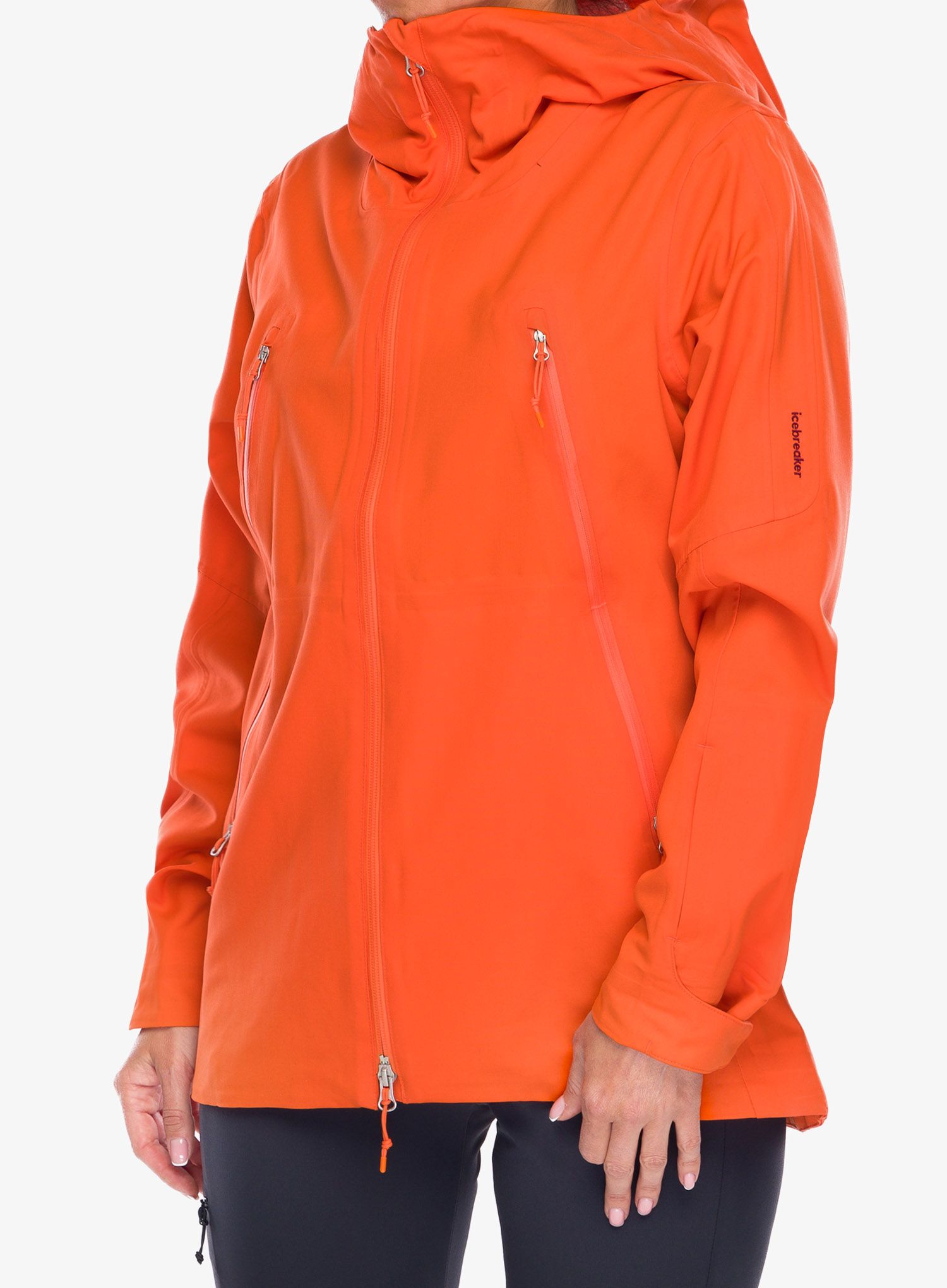 Dámská softshellová bunda Icebreaker Shell+ Hooded Jacket - flash