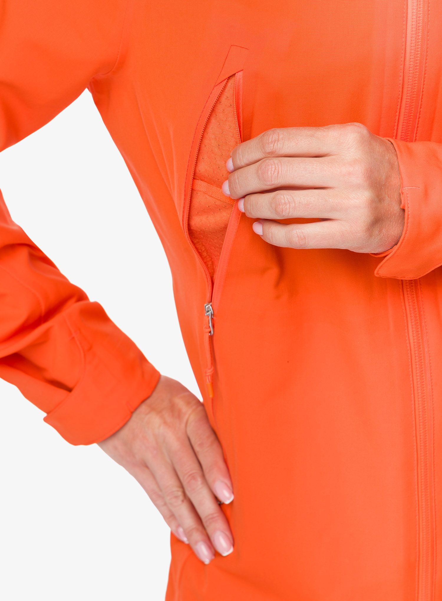 Dámská softshellová bunda Icebreaker Shell+ Hooded Jacket - flash