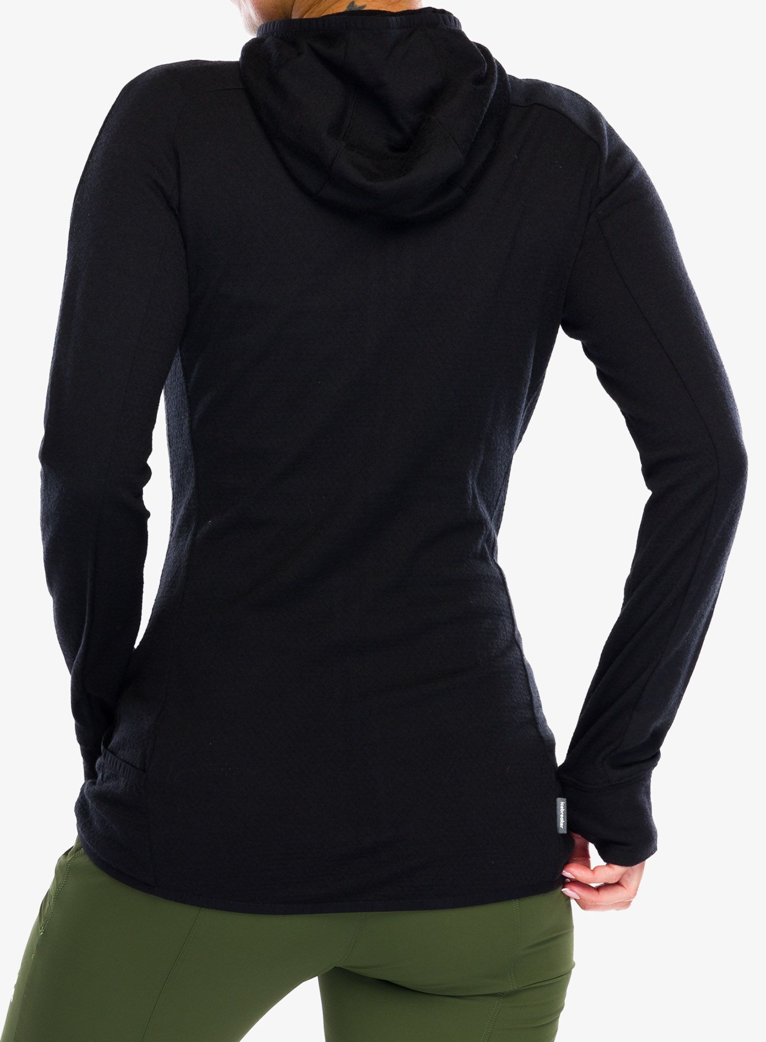 Dámská mikina Icebreaker ZoneKnit LS Zip Hoodie - black