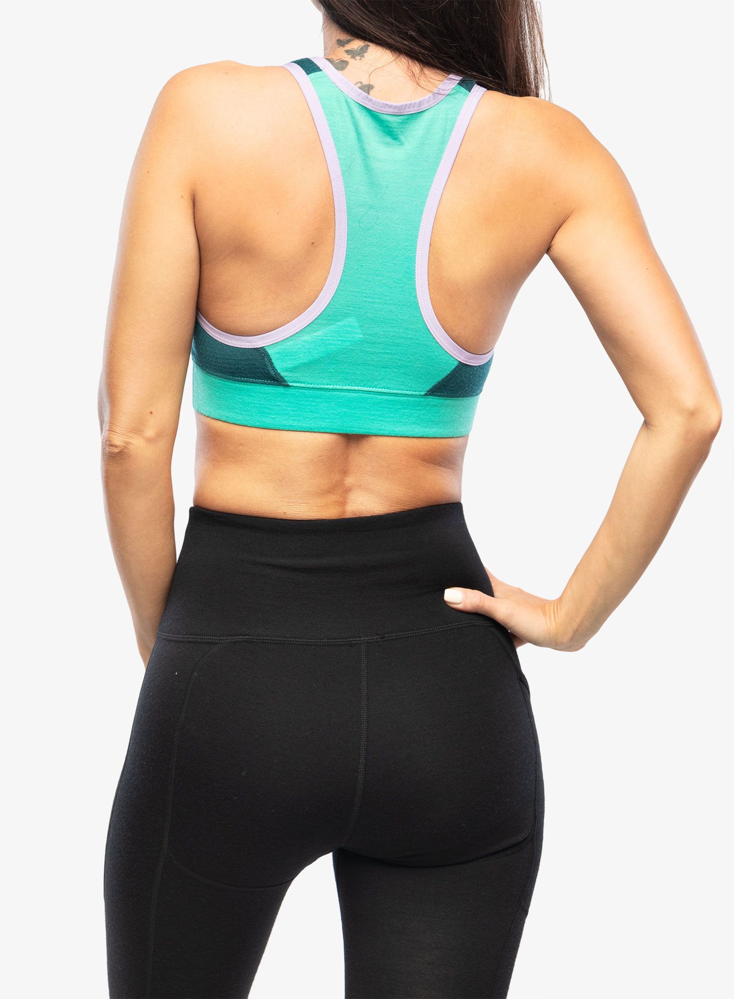 Sportovní podprsenka Icebreaker ZoneKnit Sport Bra - fresh/green