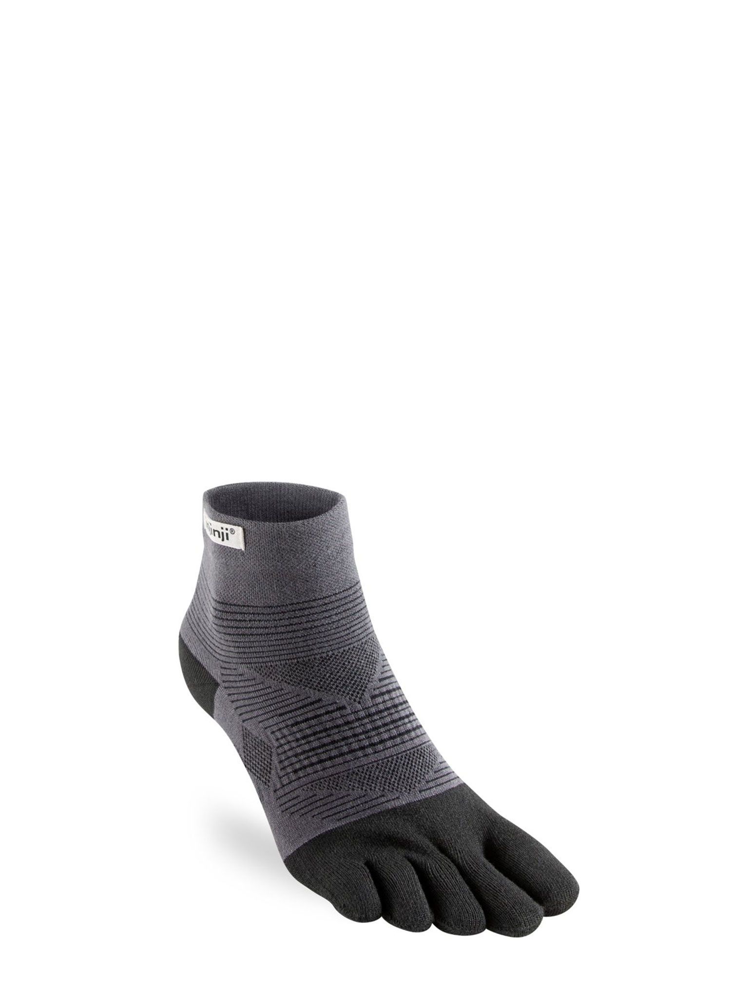 Ponožky na běhání Injinji Run Lightweight Mini-Crew 2 - black