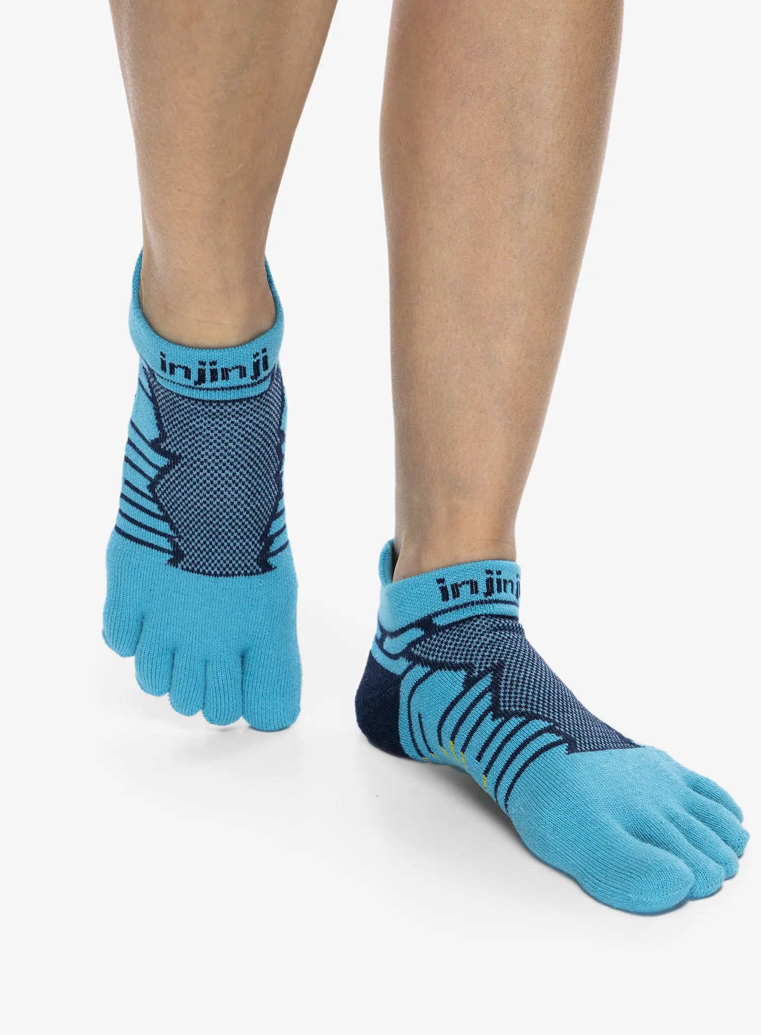 Běžecké ponožky Injinji Ultra Run No-Show - pacific blue