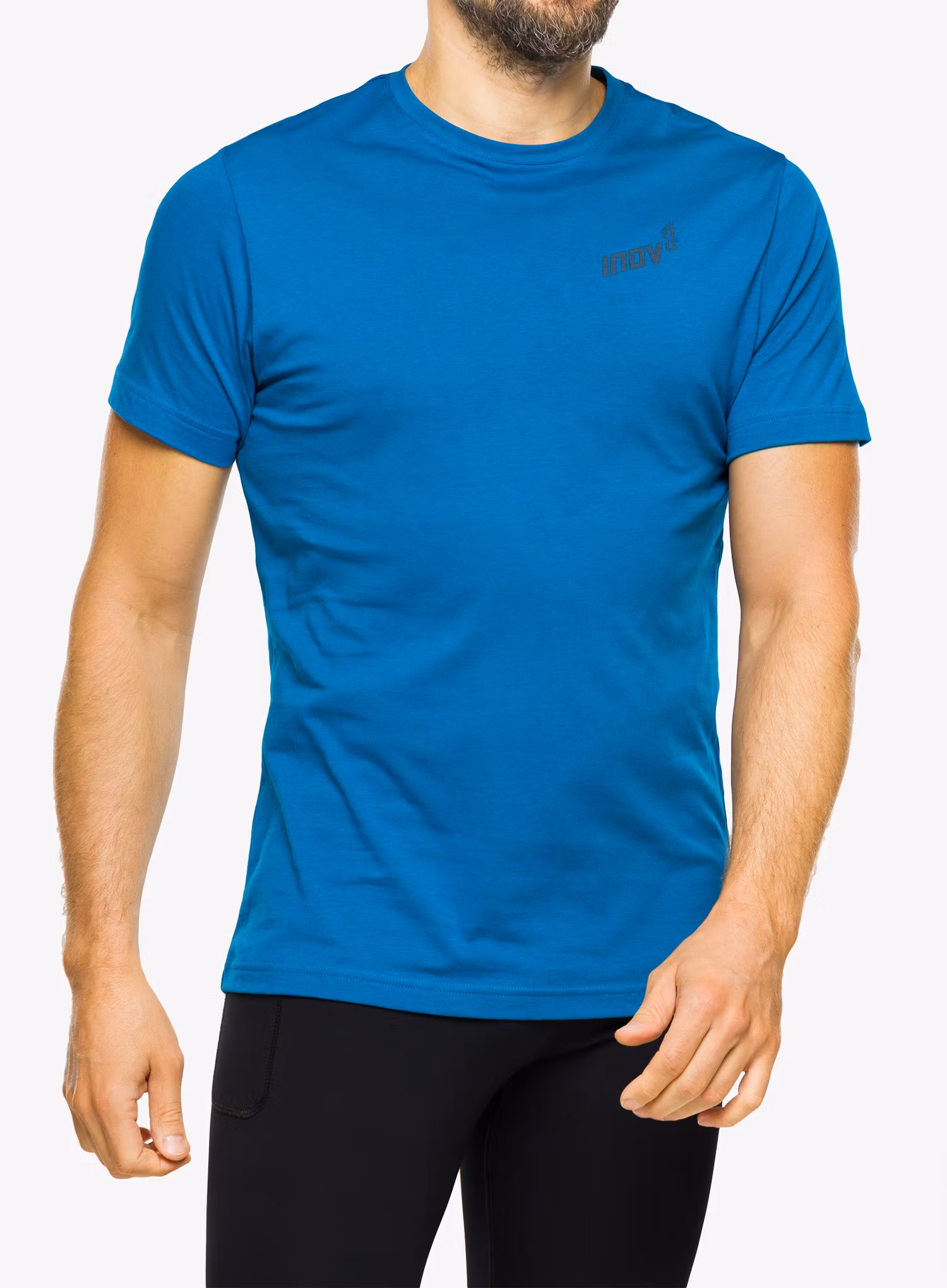 Běžecké triko Inov-8 Graphic Tee SS Brand - blue