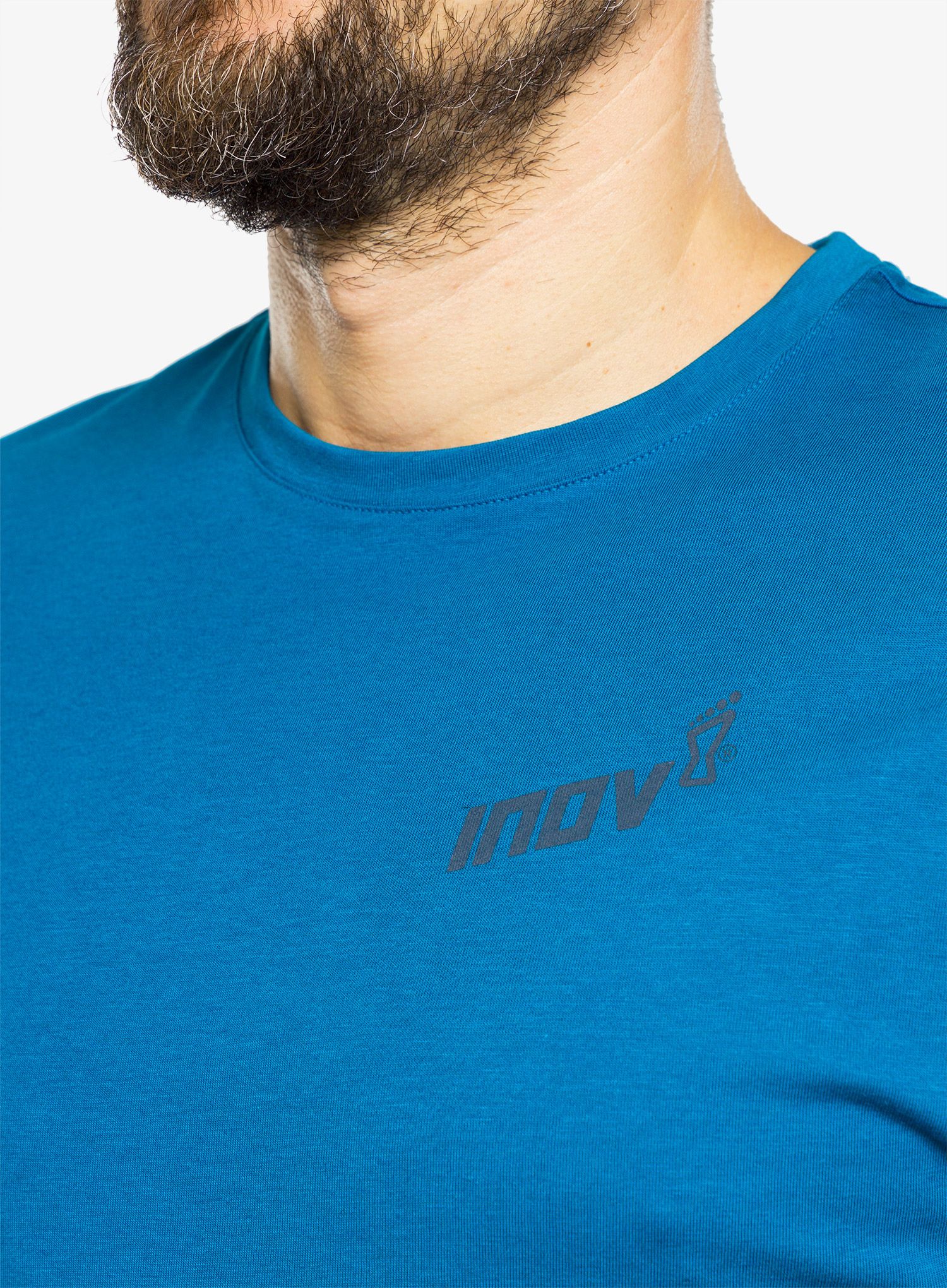 Běžecké triko Inov-8 Graphic Tee SS Brand - blue
