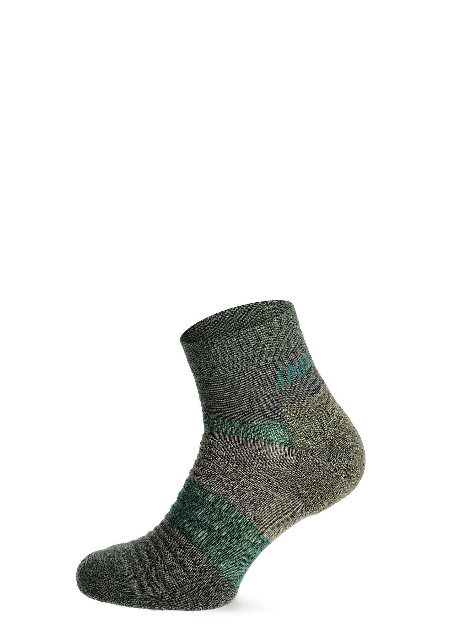 Merino ponožky Inov-8 Merino Mid - dark green/melange