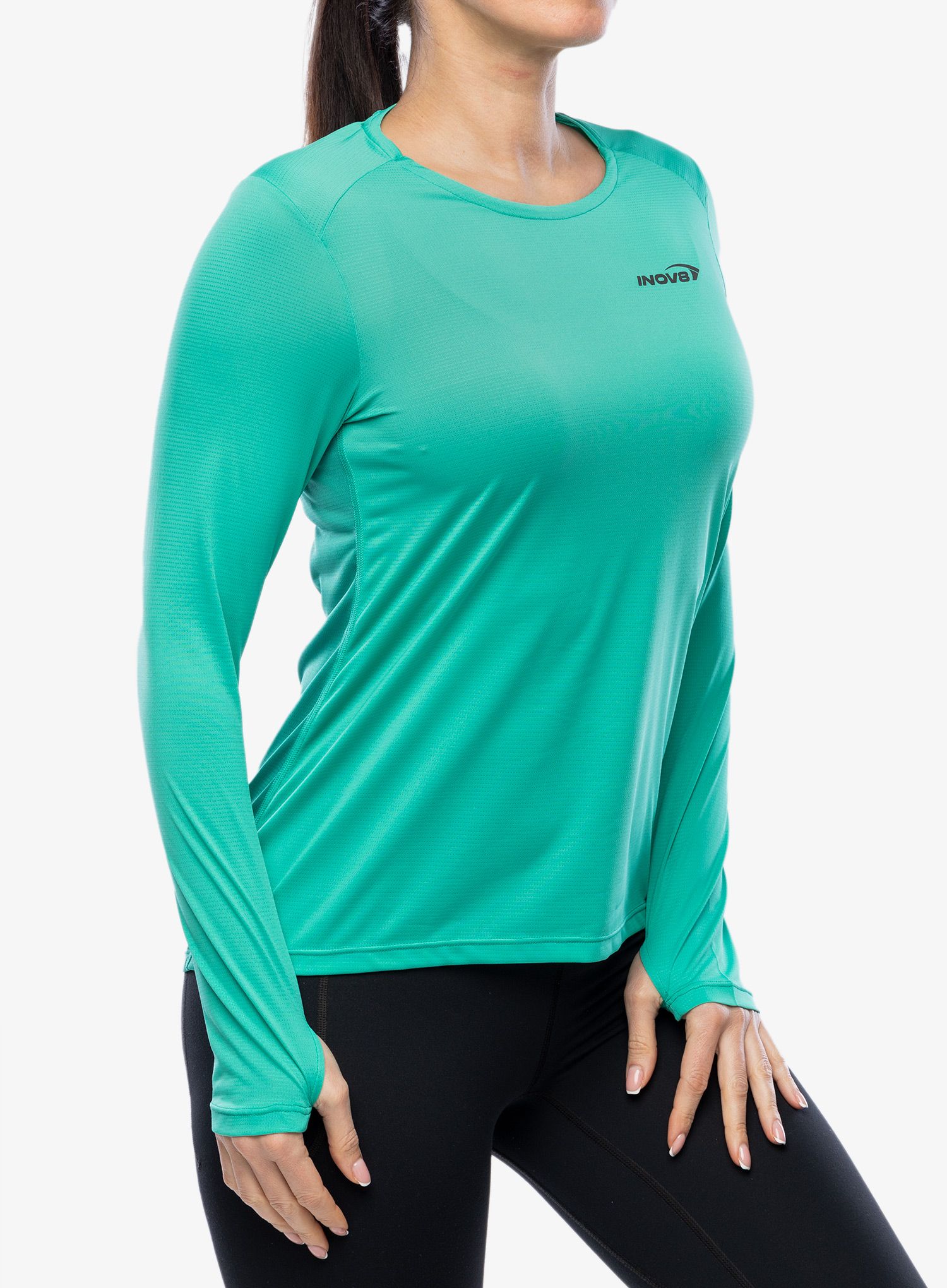 Dámská mikina Inov-8 Performance Long Sleeve - aqua/dark aqua