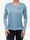 Mikina na běhání dámská Inov-8 Performance Long Sleeve - blue grey/slate