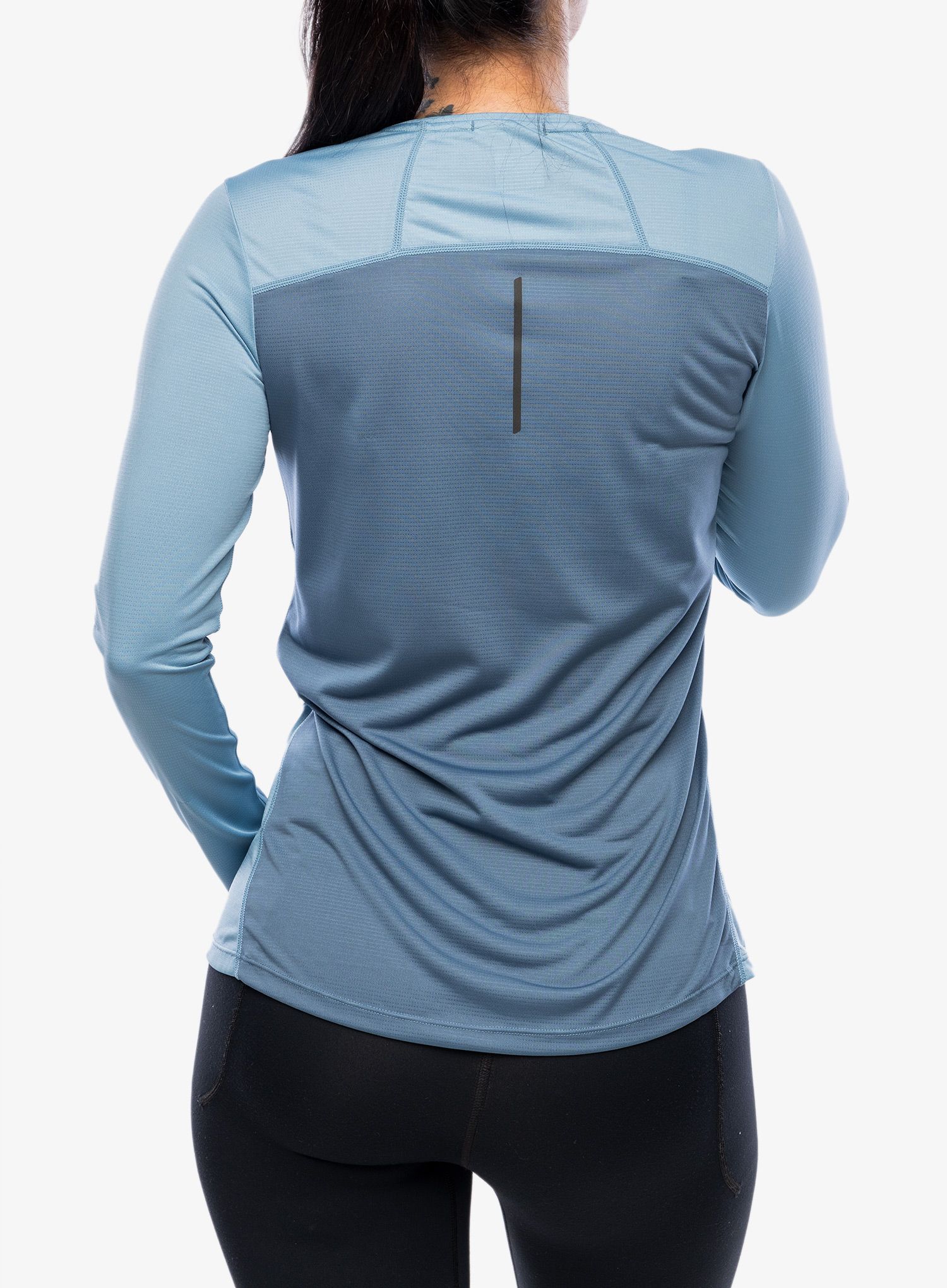 Mikina na běhání dámská Inov-8 Performance Long Sleeve - blue grey/slate