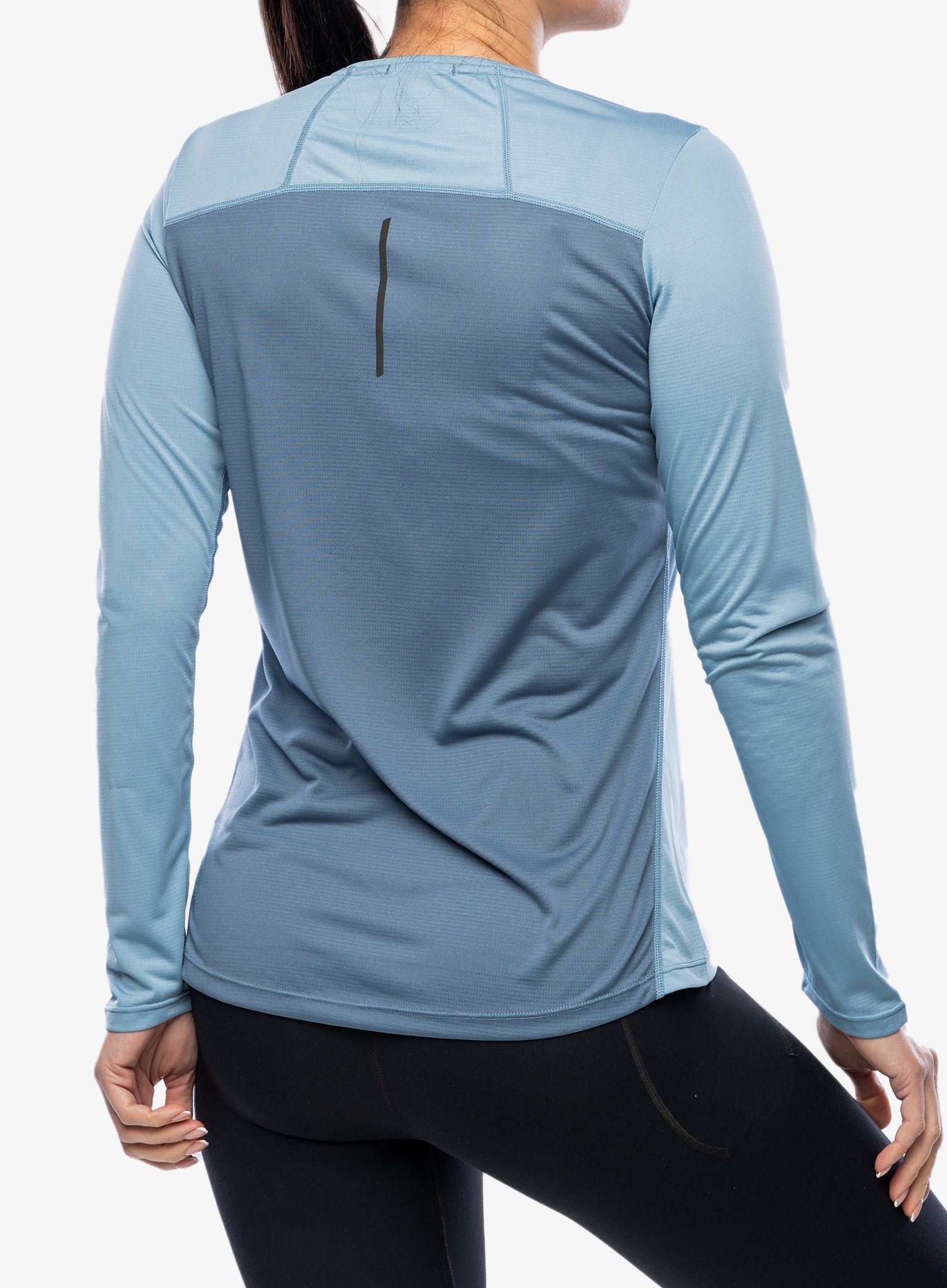 Mikina na běhání dámská Inov-8 Performance Long Sleeve - blue grey/slate