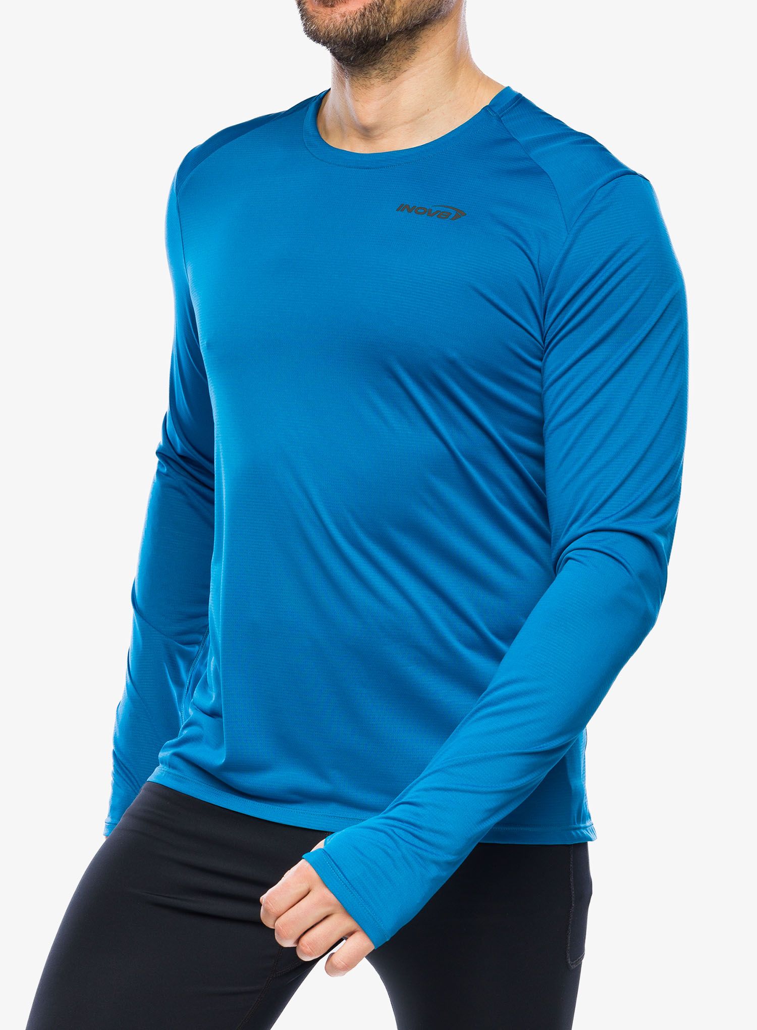 Mikina na běh Inov-8 Performance Long Sleeve - blue/navy
