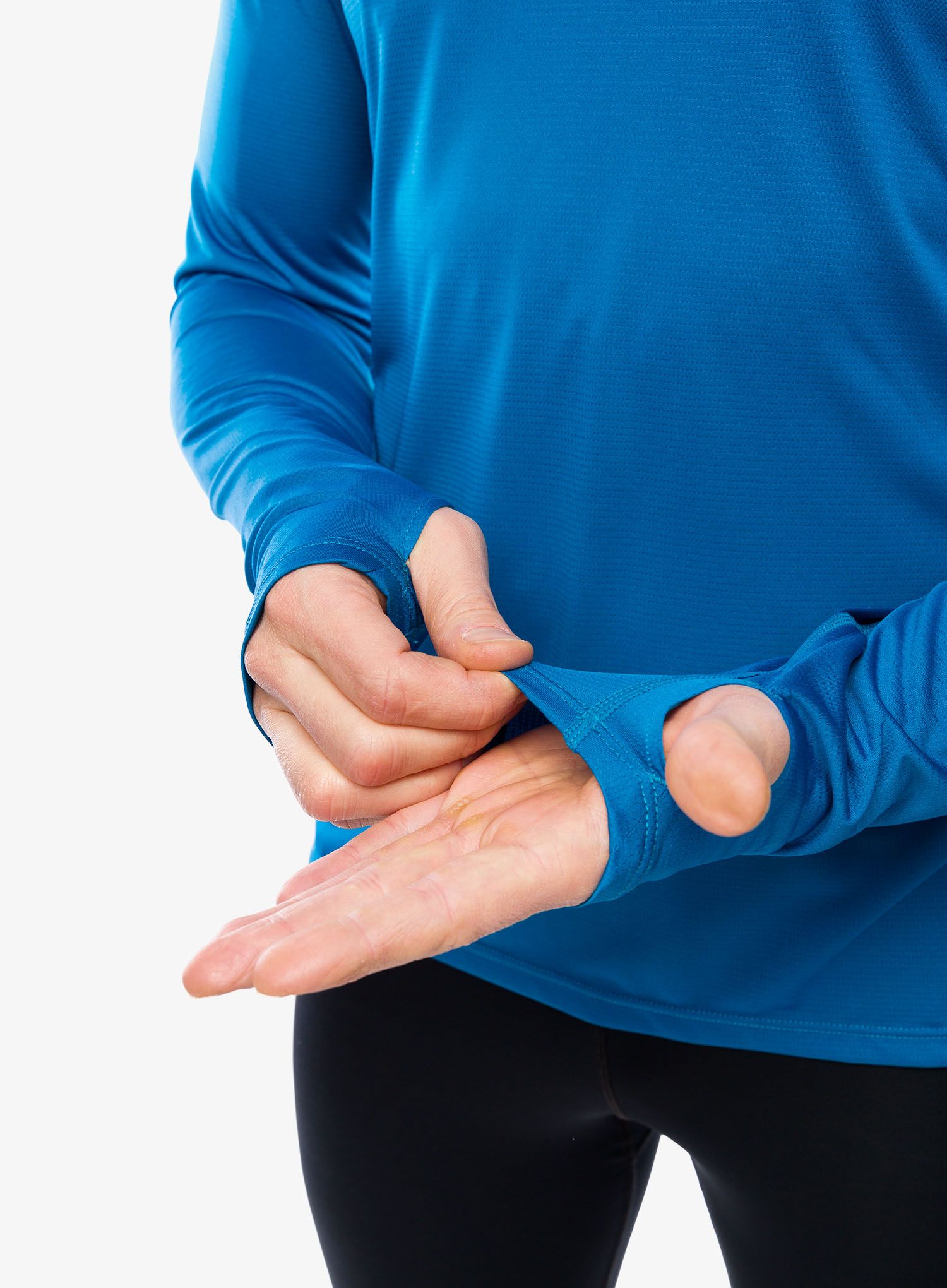 Mikina na běh Inov-8 Performance Long Sleeve - blue/navy