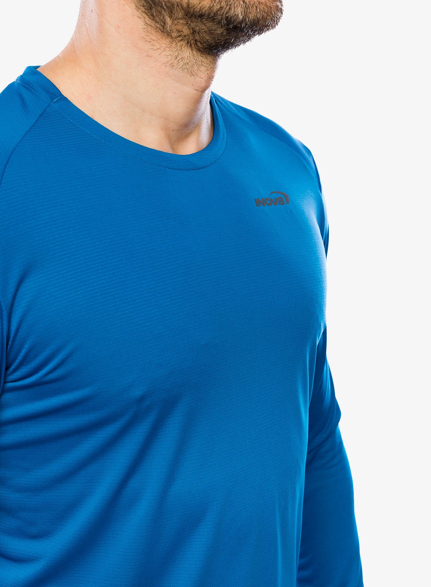 Mikina na běh Inov-8 Performance Long Sleeve - blue/navy