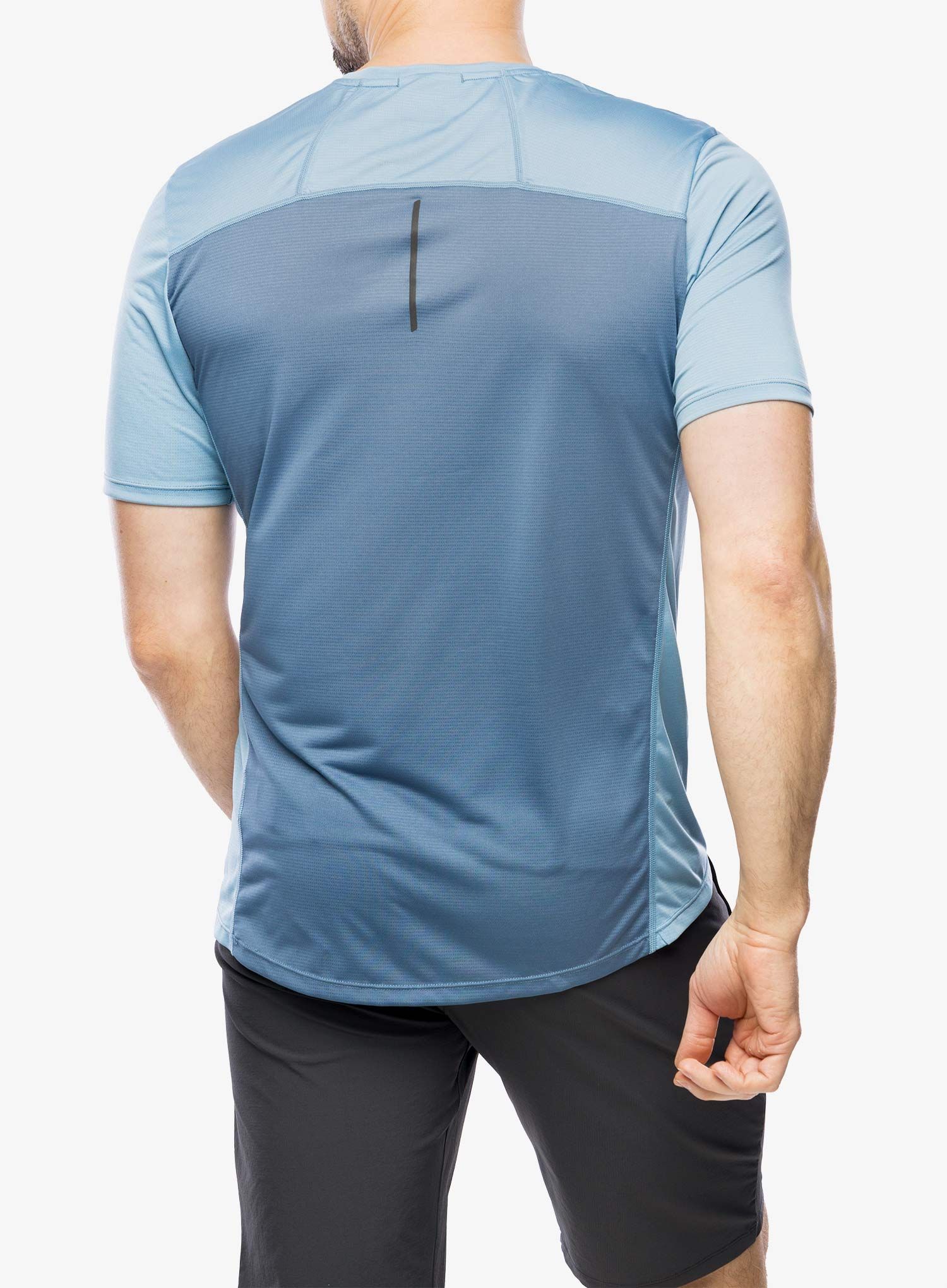 Běžecké triko Inov-8 Performance Short Sleeve - blue grey/slate