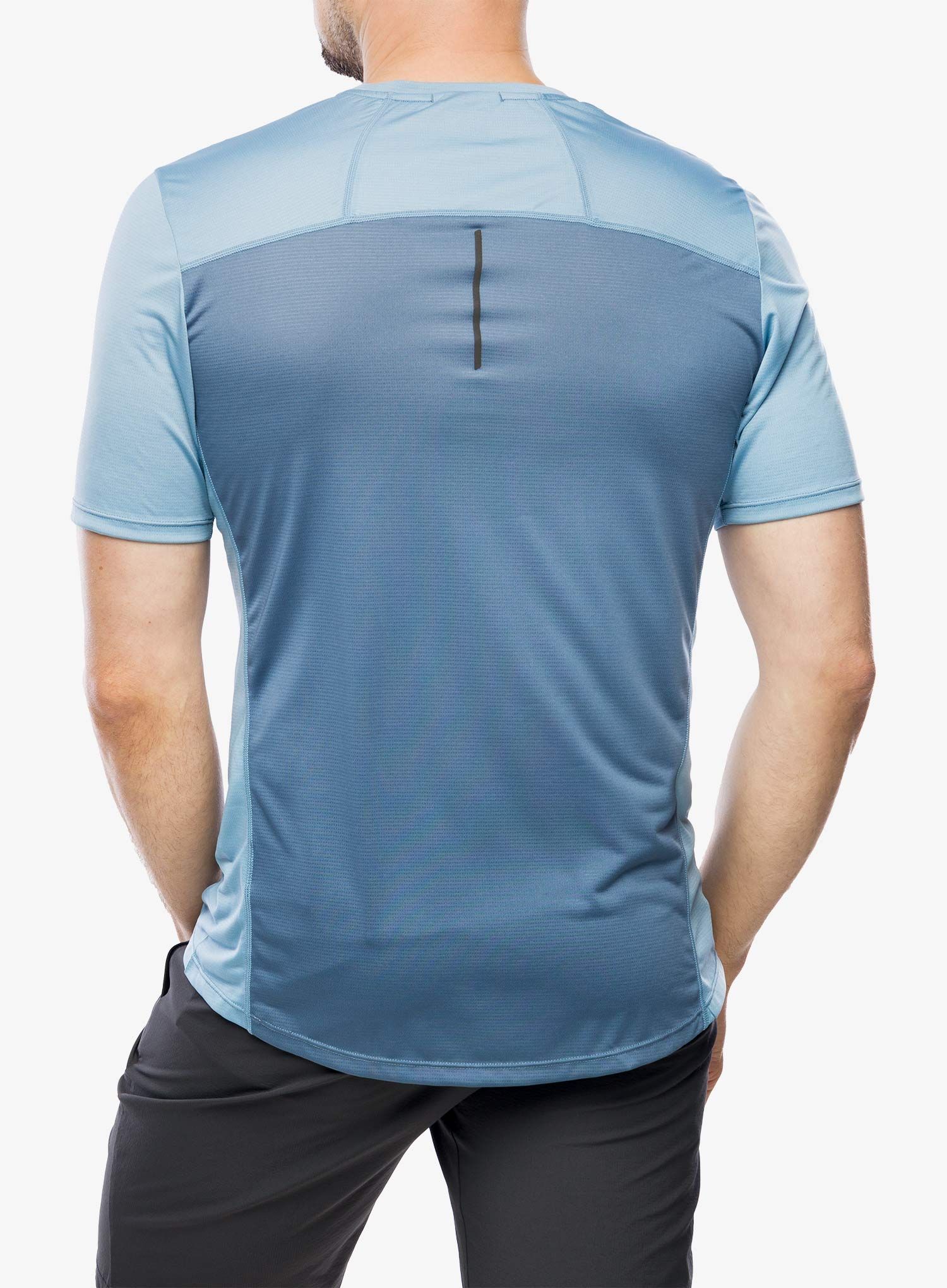 Běžecké triko Inov-8 Performance Short Sleeve - blue grey/slate