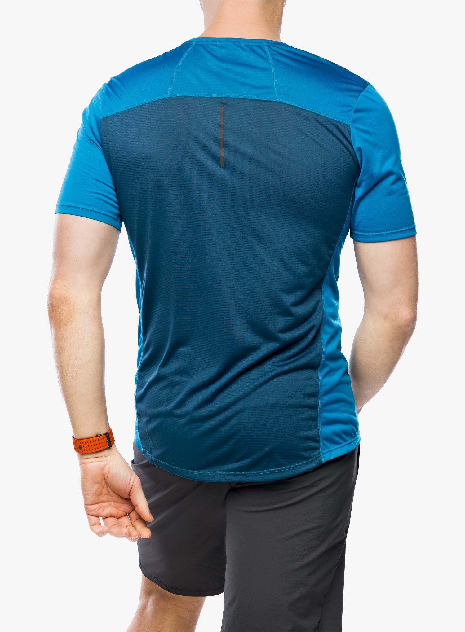 Sportovní tričko Inov-8 Performance Short Sleeve - blue/navy