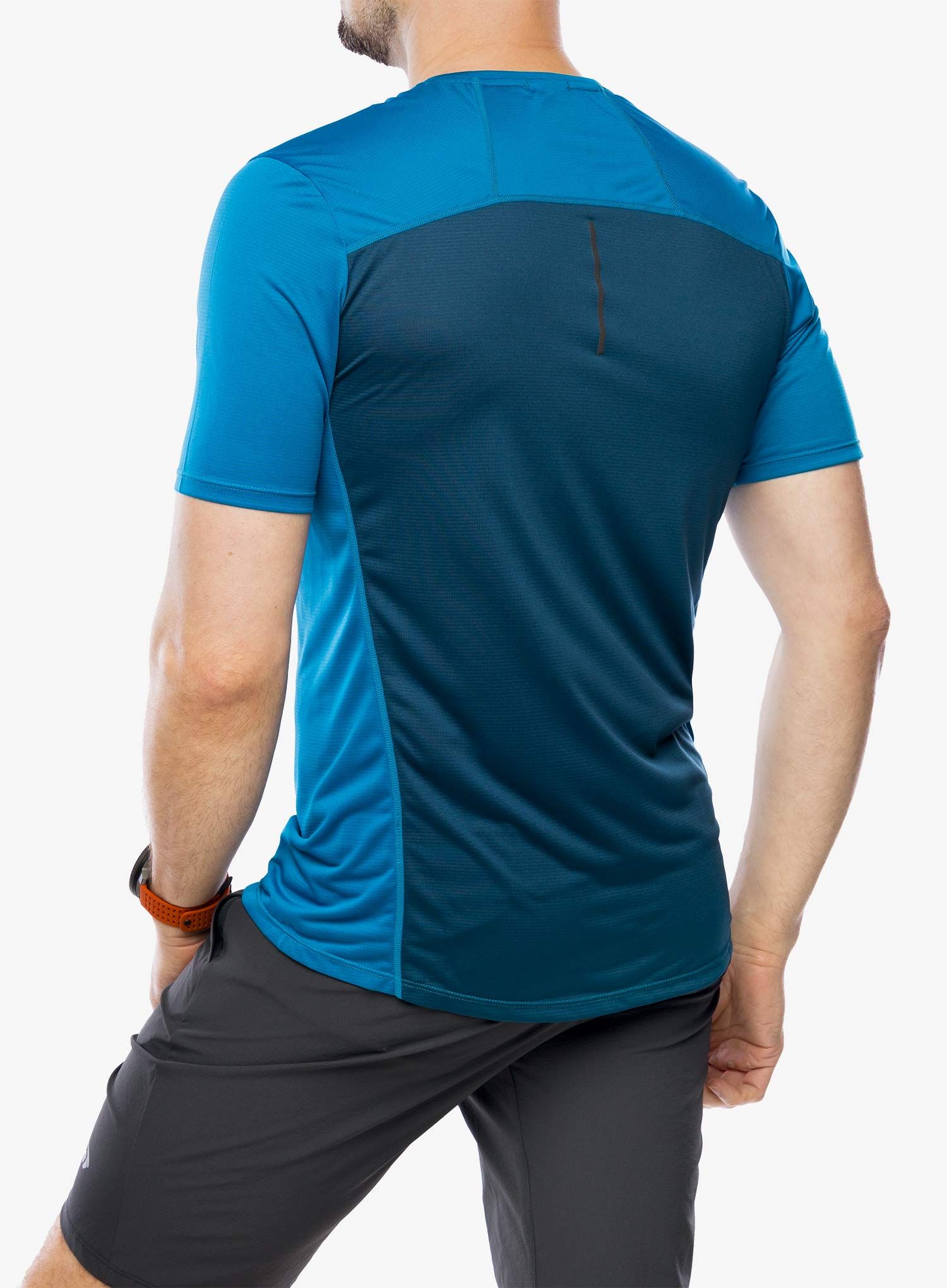 Sportovní tričko Inov-8 Performance Short Sleeve - blue/navy